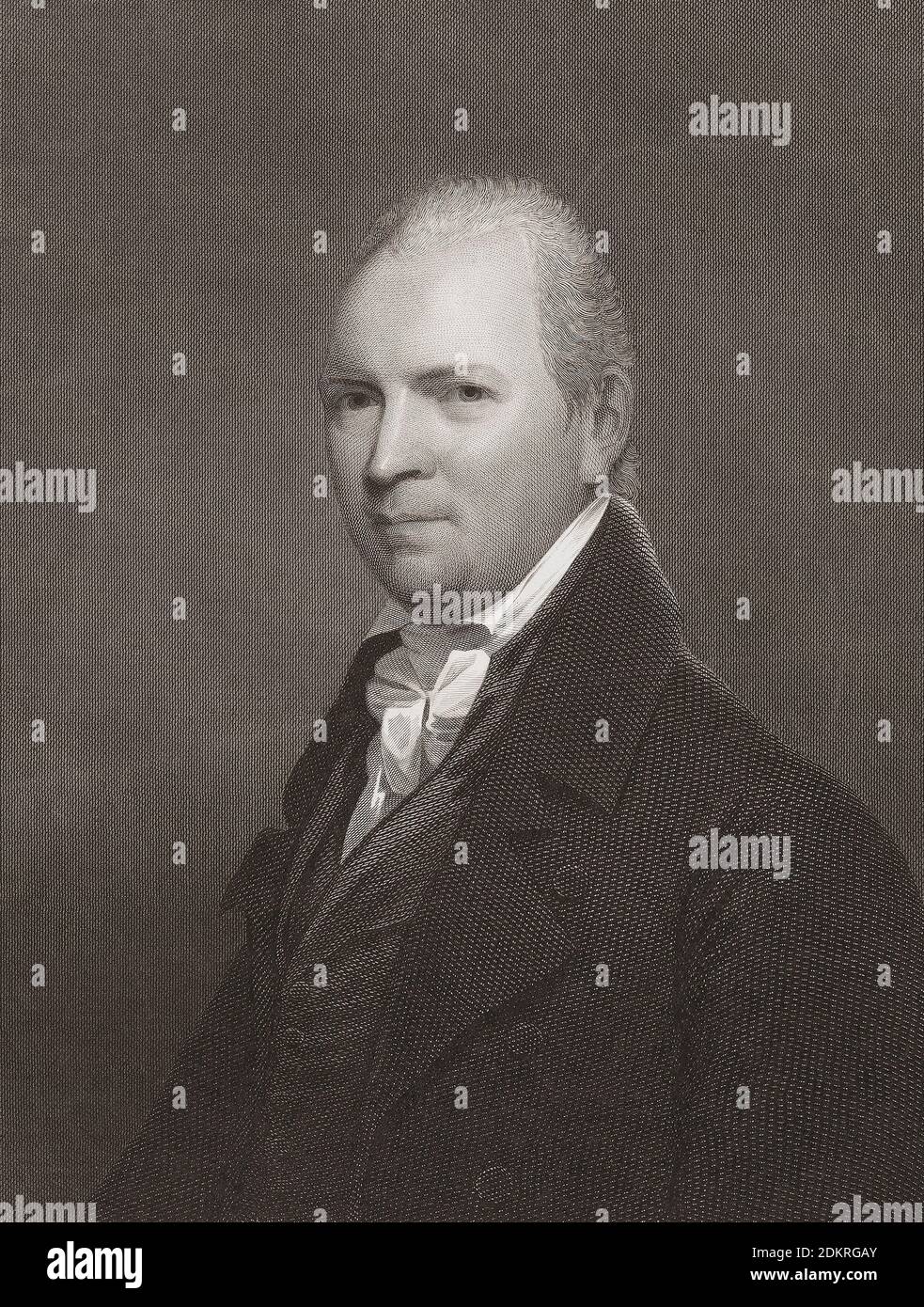 John Mitchell Mason, 1770 - 1829. Amerikanischer Geistlicher und Theologe. Nach einem Stich von Asher Brown Durand nach einem Werk von John Wesley Jarvis. Stockfoto