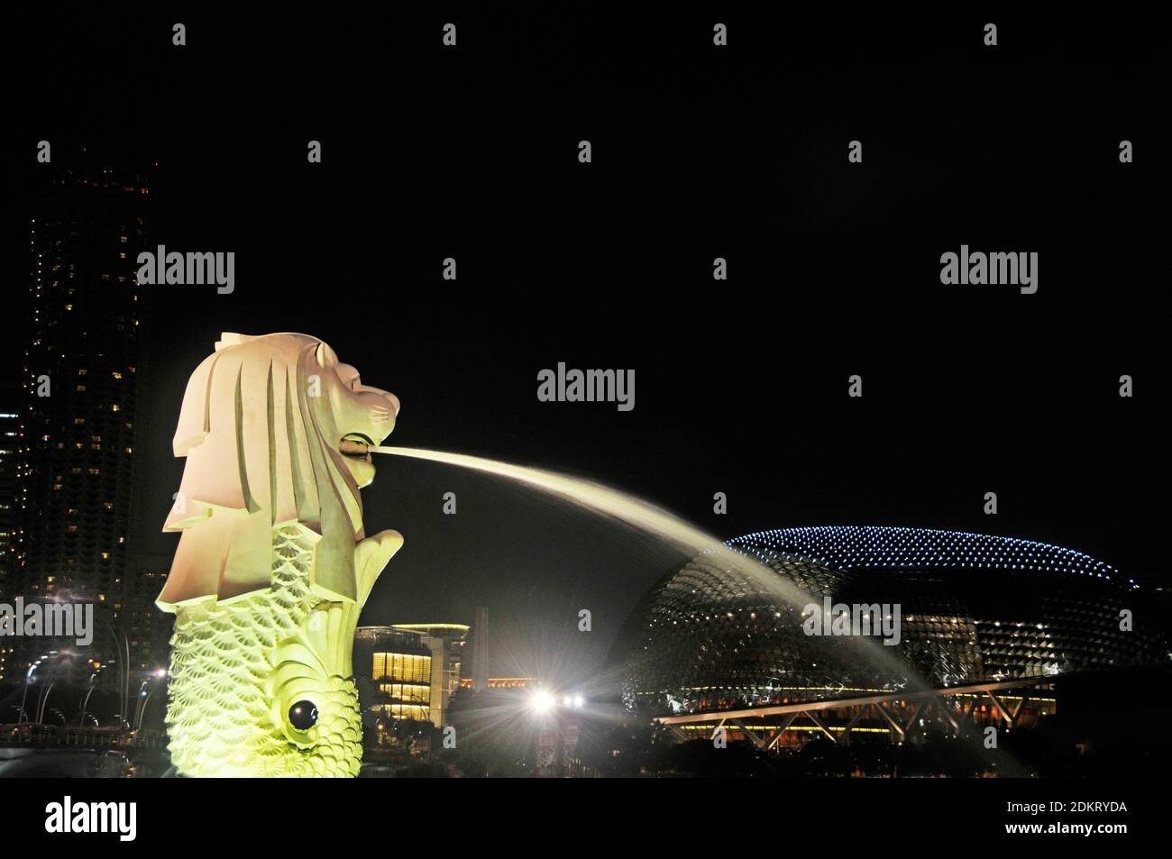 Merlion-Brunnen, Singapur Stockfoto