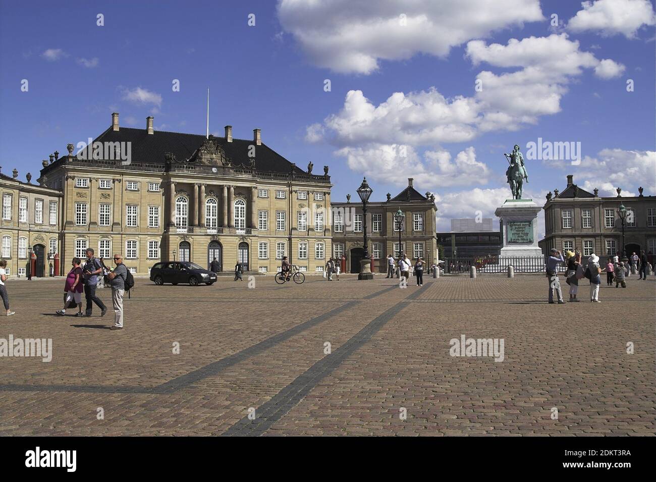 Kopenhagen, Kopenhagen, Dänemark, Dänemark, Dänemark; Amalienborg; Amalienborg Slotsplads; Schloss Brockdorff; 阿马林堡宫 Stockfoto