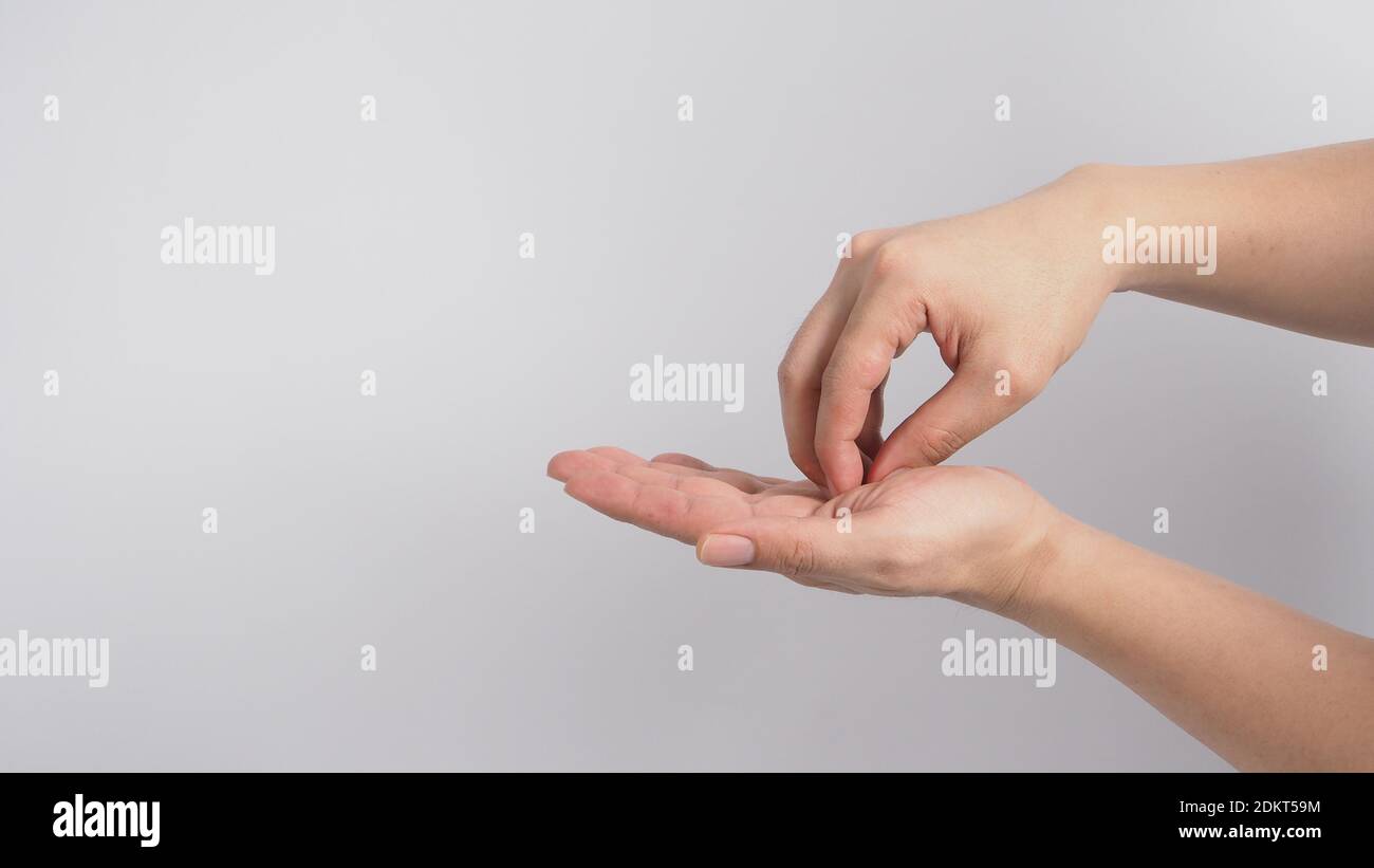 One Hand On The Other Stockfotos Und Bilder Kaufen Alamy