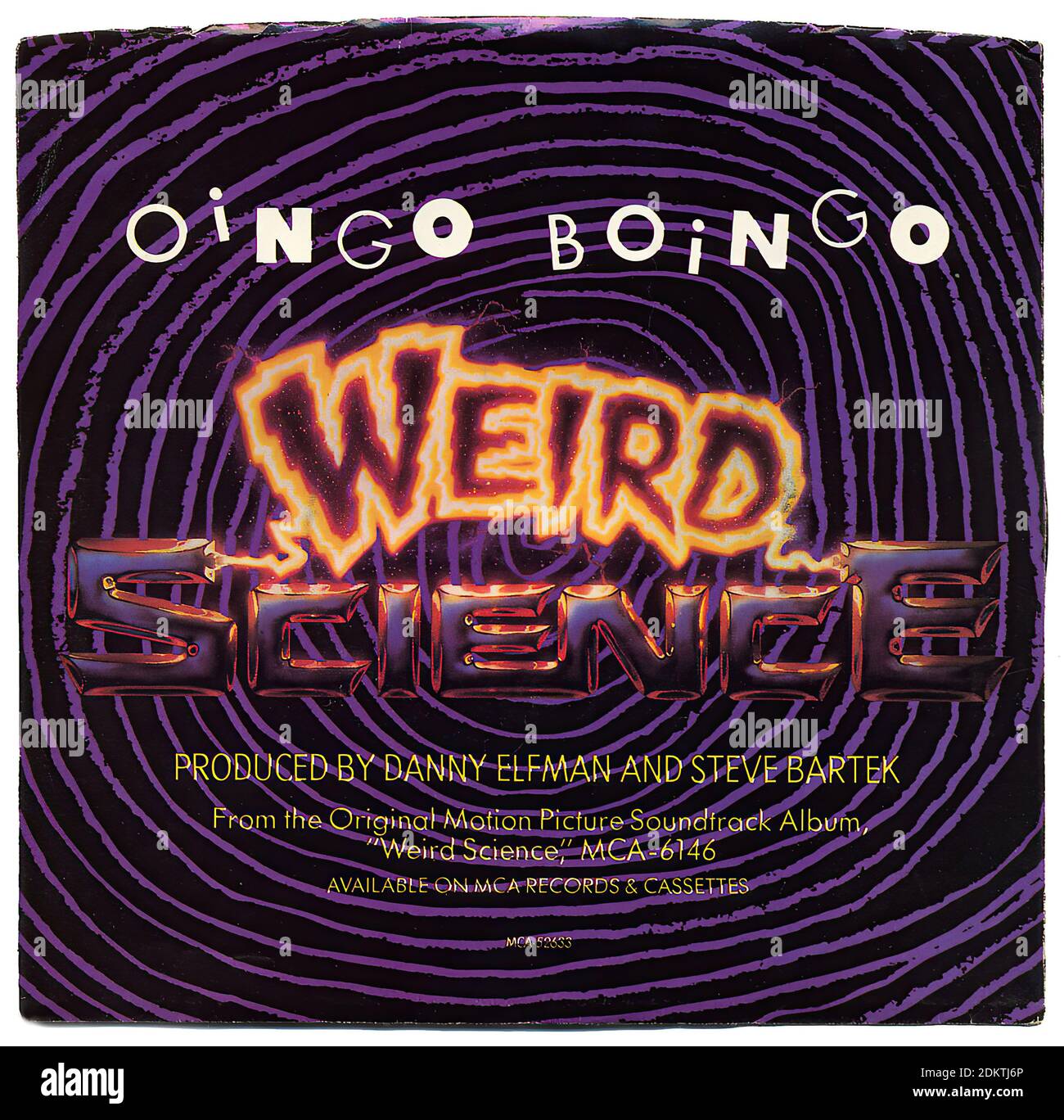 Weird Science, Oingo Boing - Vintage Record Cover Stockfoto