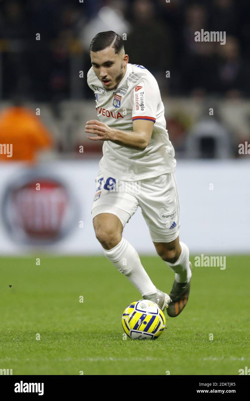 Decines (Zentralfrankreich) am 2020/01/08: Groupama Stadium. Viertelfinale des französischen Ligapokals 2020 (Coupe de la Ligue). Spiel von Olympique Stockfoto