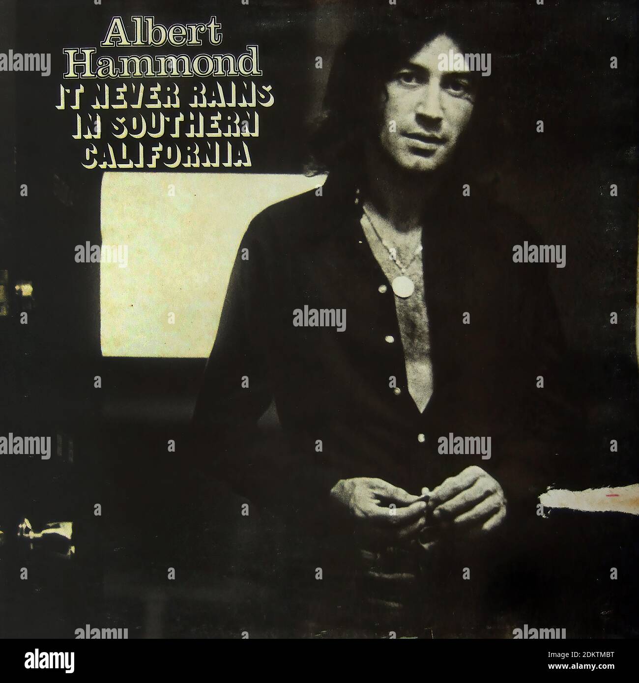 Albert Hammond - Es Regnet Nie In Südkalifornien - Vintage Vinyl Album Cover Stockfoto