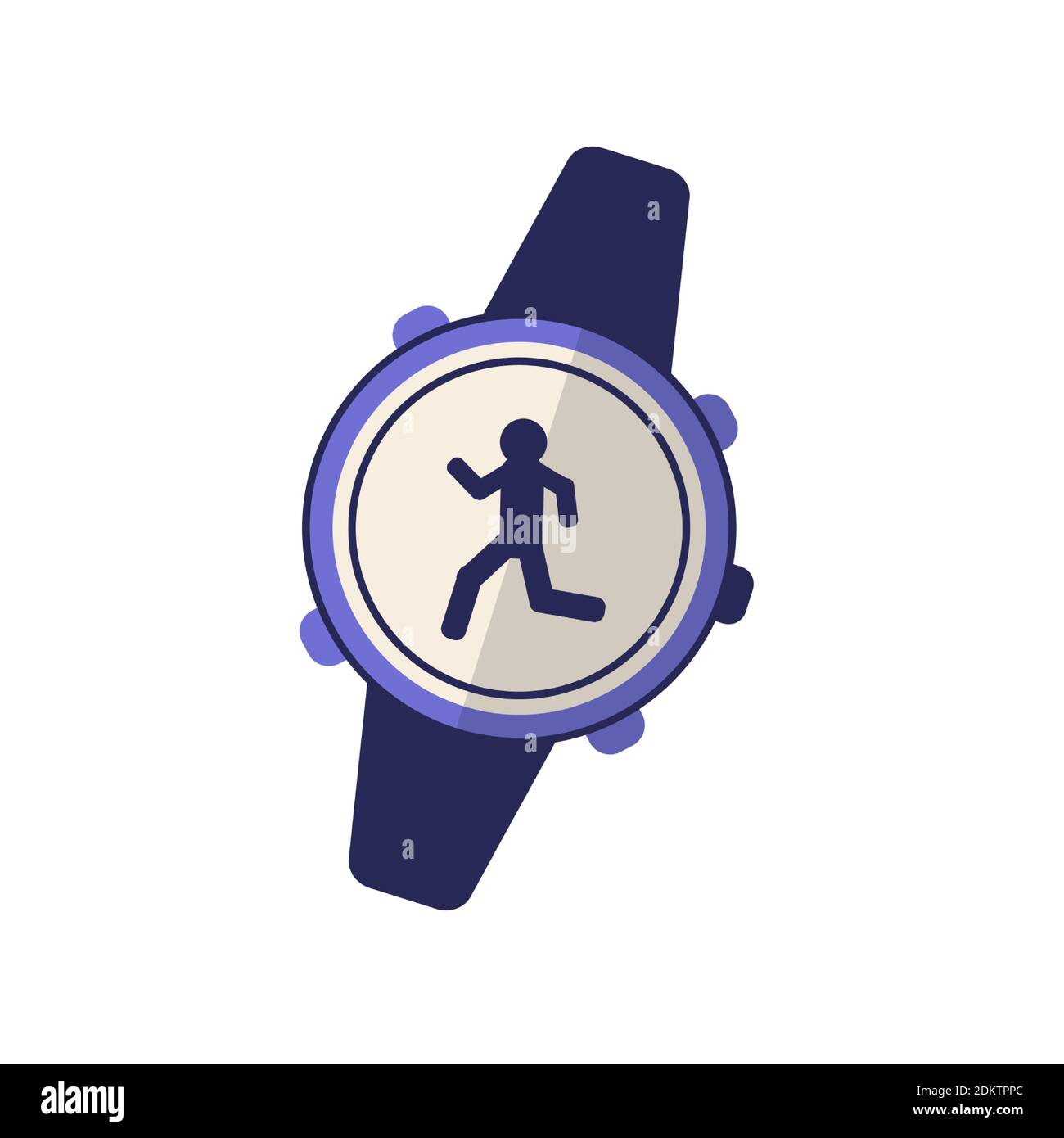 Flache Laufuhr. Farbe einfaches Element aus Wearable Devices Sammlung.  Creative Running Watch Symbol für Web-Design, Vorlagen, Infografiken  Stock-Vektorgrafik - Alamy