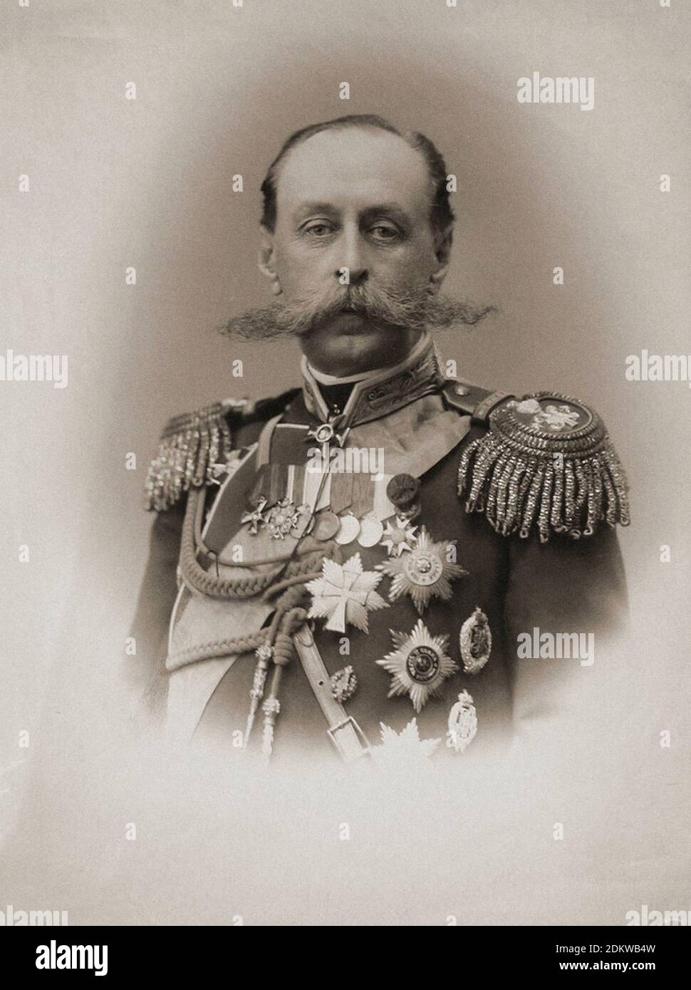 Retro-Foto von Count Freedericksz. Der Graf des Russischen Reichs Adolf Andreas Woldemar Freedericksz (1838 – 1927) war ein finno-russischer Staatsmann Stockfoto
