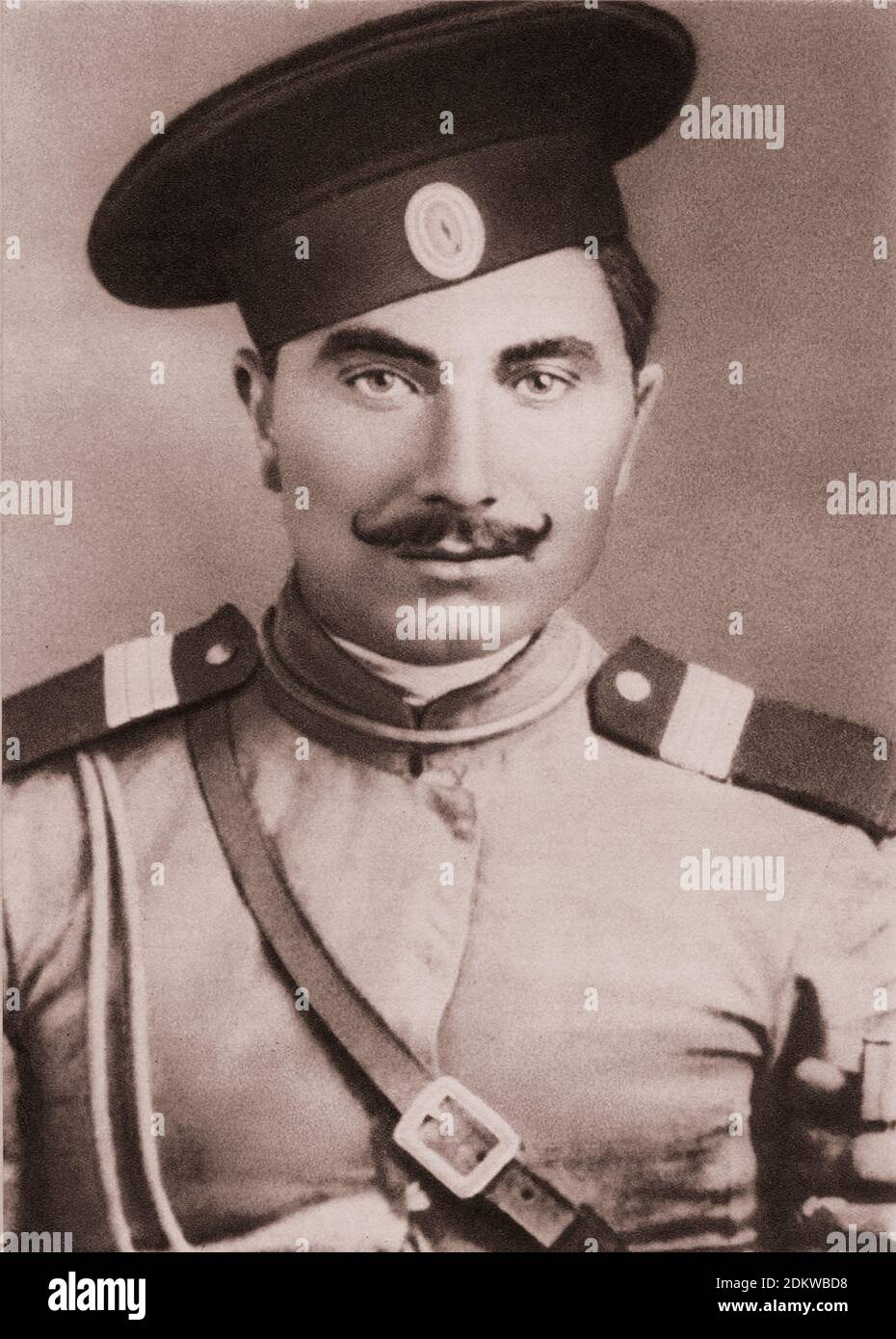 Archivfoto von Semyon Budyonny. Russisches Reich. 1912 Semjon Michailowitsch Budjonny (1883 – 1973) war ein russischer Kavallerist, während der Militärkommandeur Stockfoto