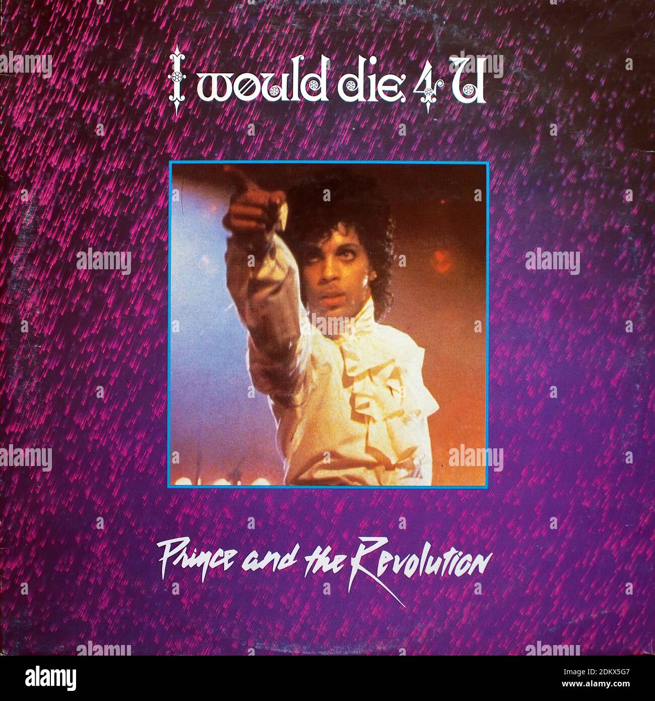 Prince - I would die 4 U, Another Lonely Christmas, Free - WB 920 297-0, 1982 1984, 12 Inch Maxi-Single 45rpm - Vintage Vinyl Album Cover Stockfoto