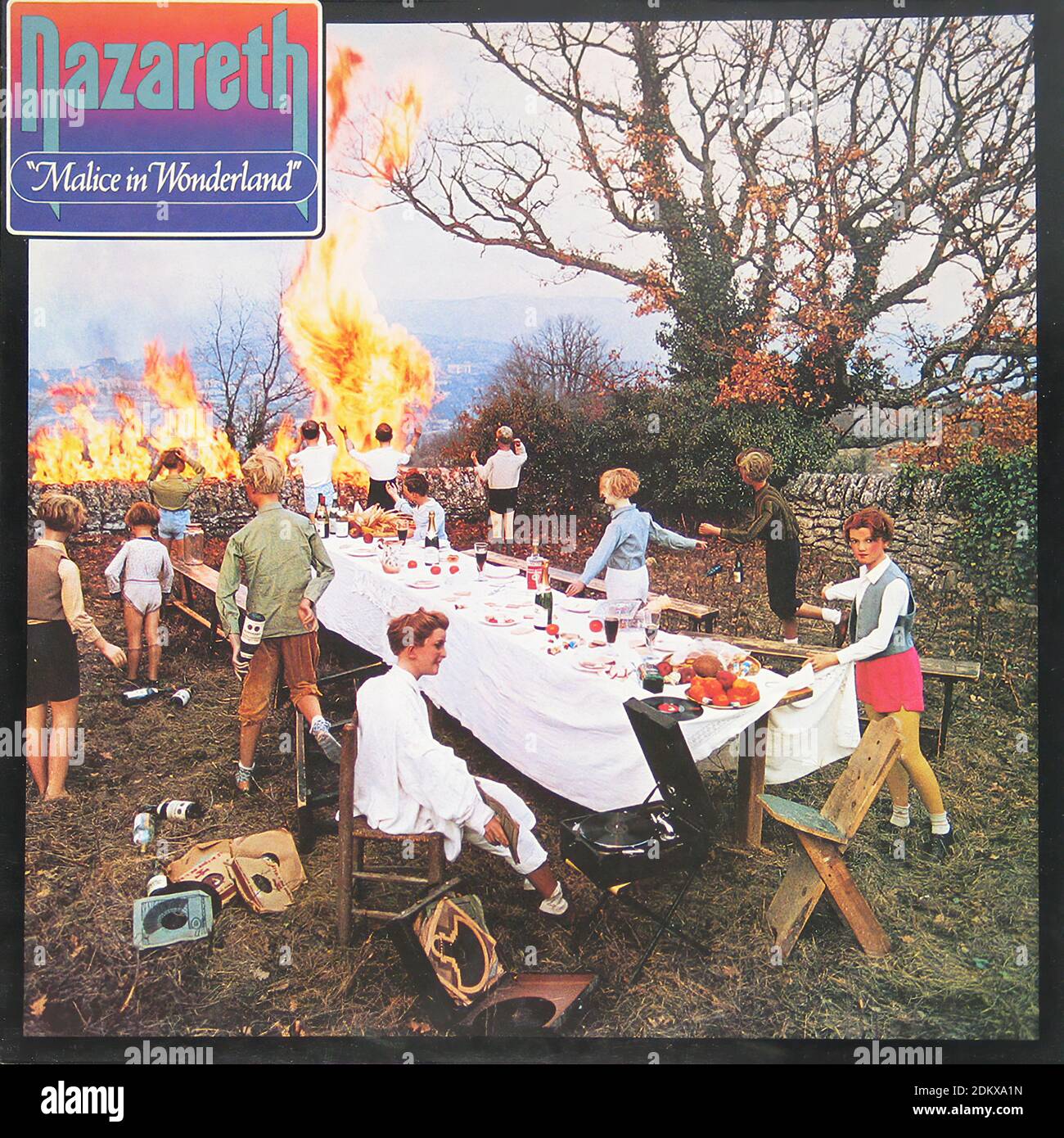 Nazareth Malice in Wonderland England - Vintage Vinyl Schallplattencover Stockfoto