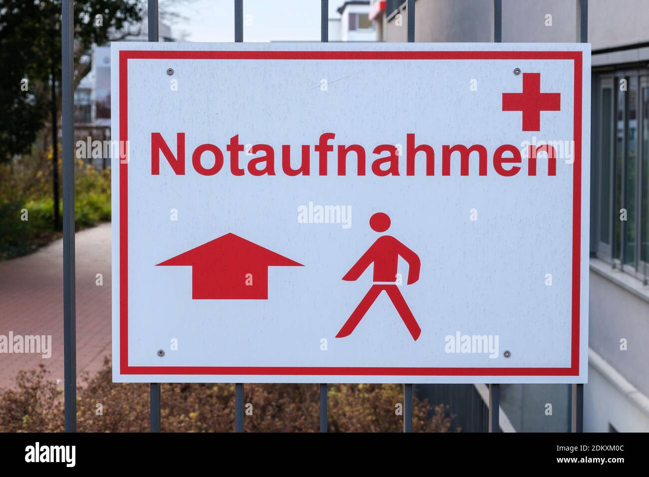 Notaufnahmen in einem Krankenhaus, Nordrhein-Westfalen, Deutschland, Europa Stockfoto