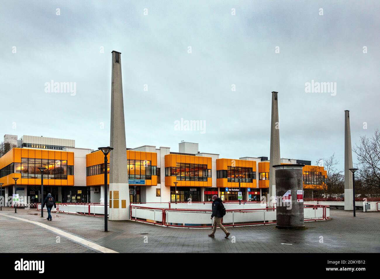 Menschenleerer Campus der TU Dortmund während der Stilllegung In der COVID-19-Krise Stockfoto