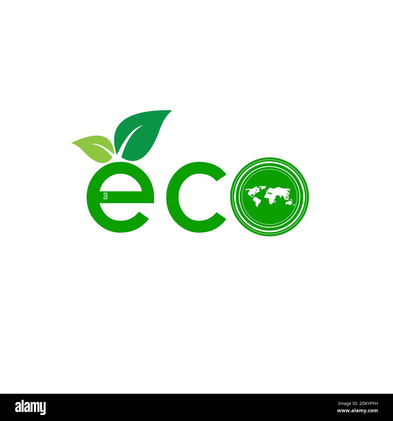 Eco-Logo und lebal. Stock Vektor