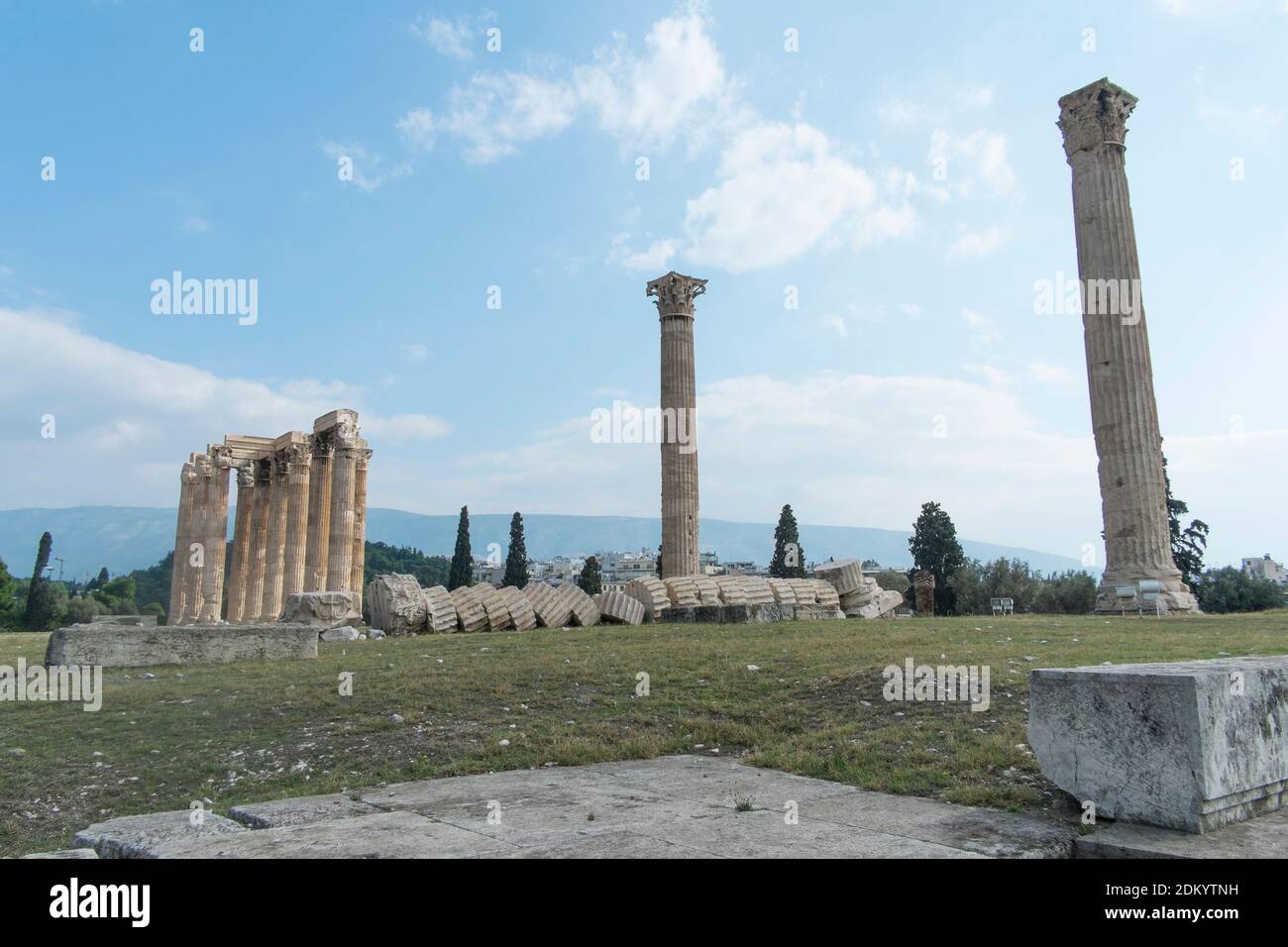 Griechenland: Akropolis Und Ägina Von Athen Stockfoto