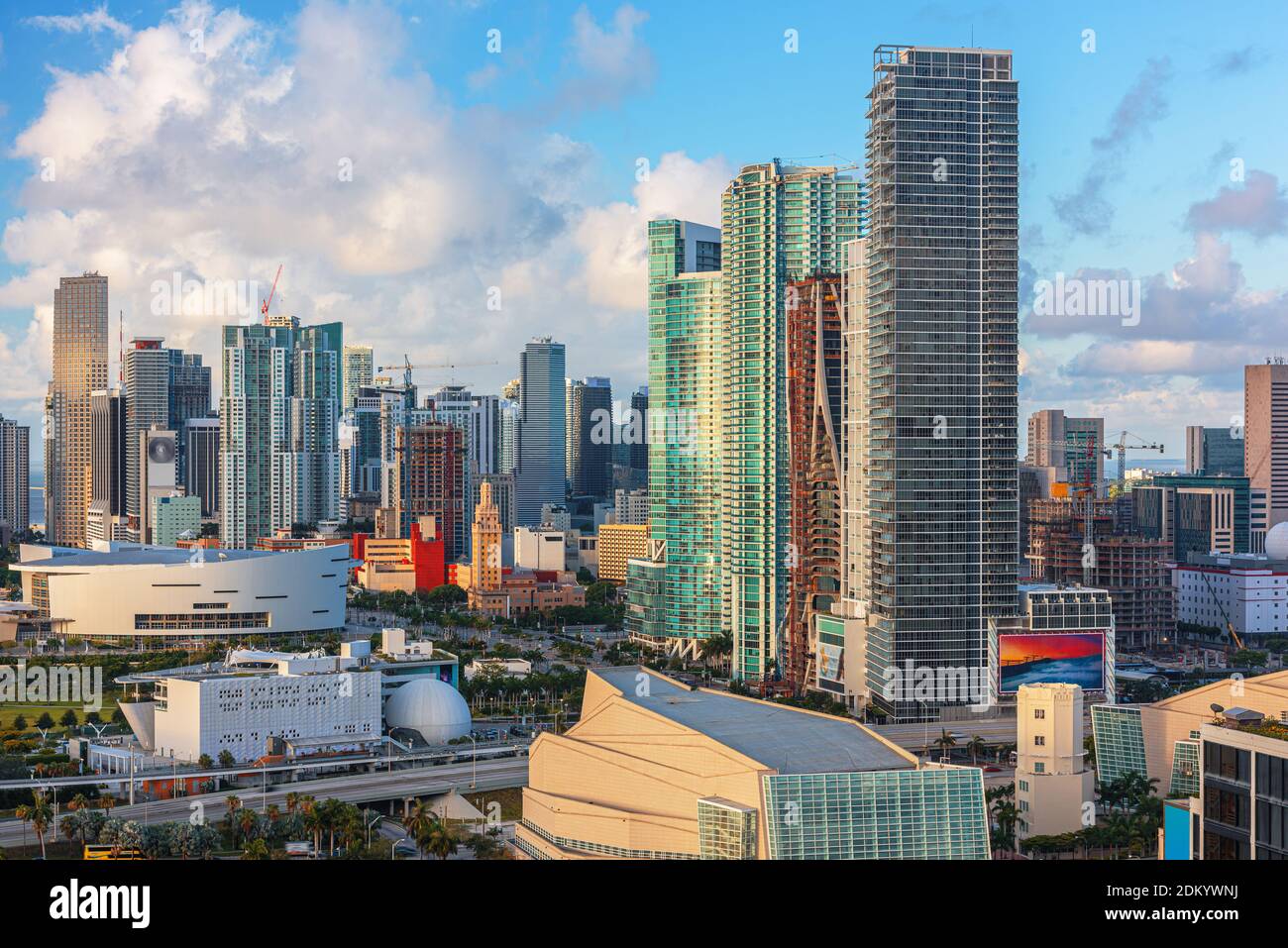 Miami, Florida, USA Stadtbild in der Innenstadt des Tages. Stockfoto