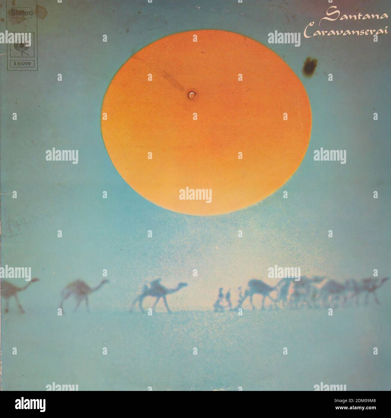 Santana Caravanserai - Vintage Vinyl Schallplattencover Stockfoto