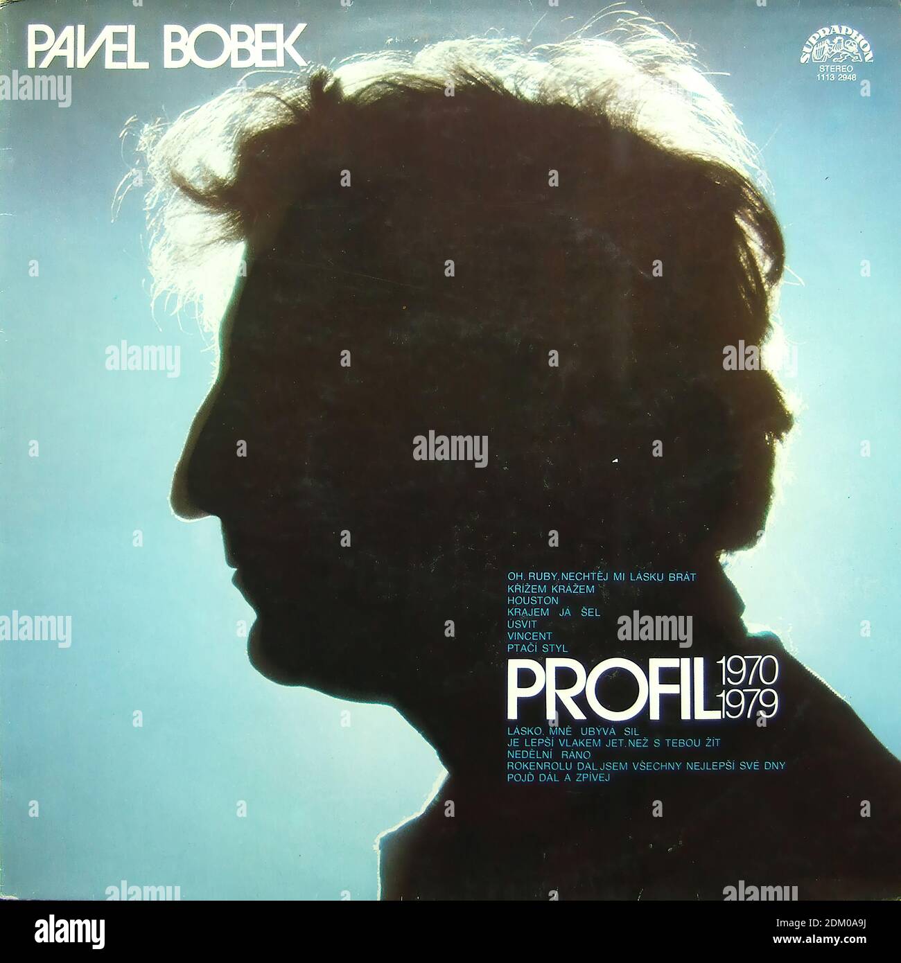Pavel Bobek - Profil 1970-1979, Supraphon 1113 2948 - Vintage Vinyl Album Cover Stockfoto