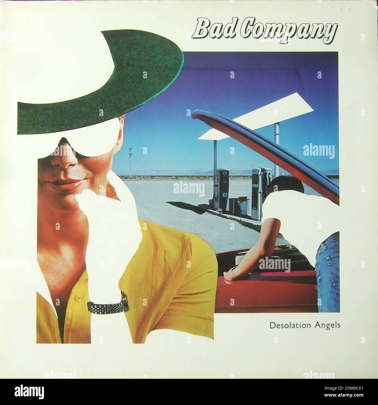 Bad Company - Desolation Angels - Vintage Vinyl Album Cover Stockfoto