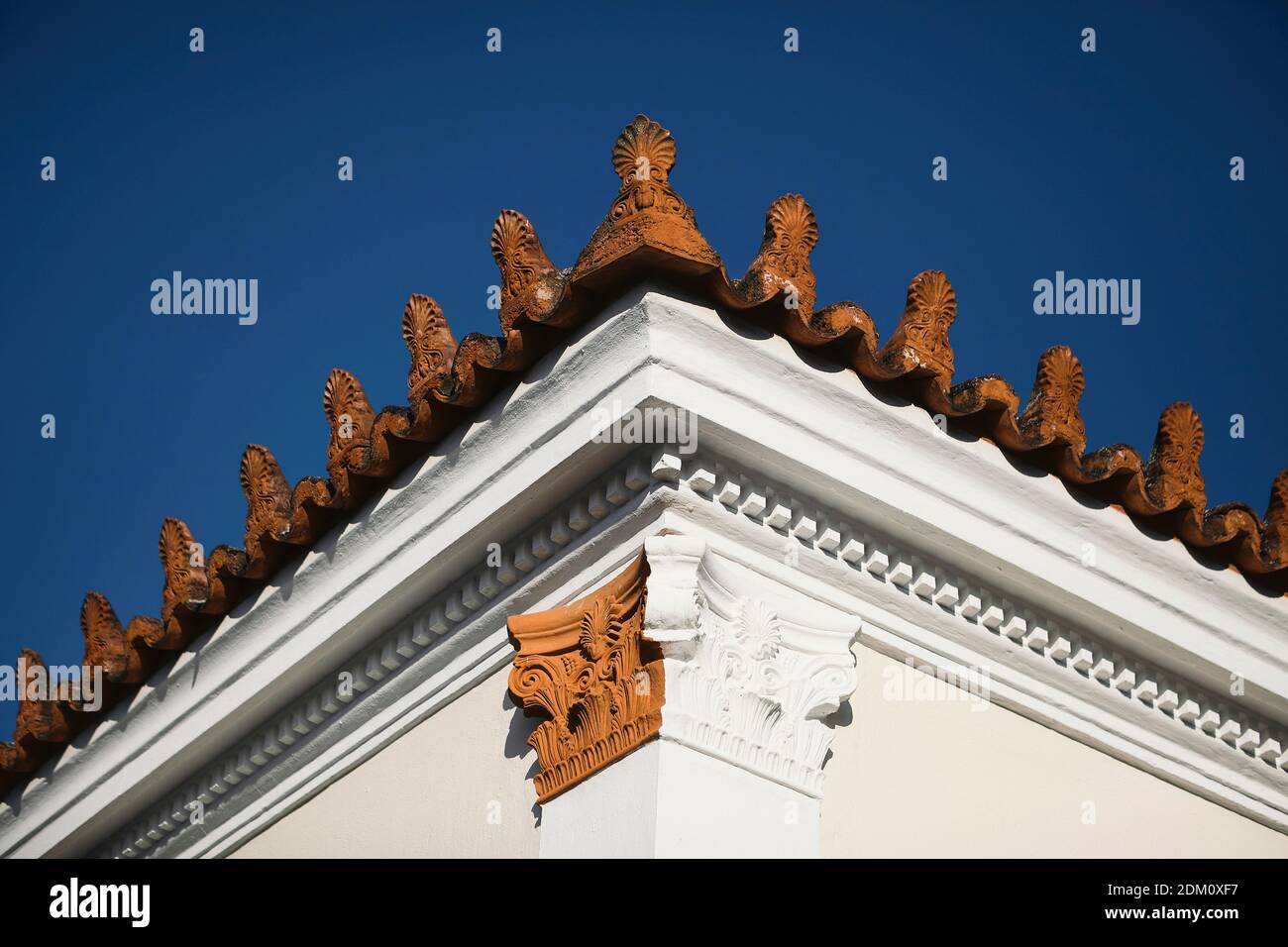 Neoklassizistisches Haus in plaka Athen Griechenland, Detail des Hauses Stockfoto