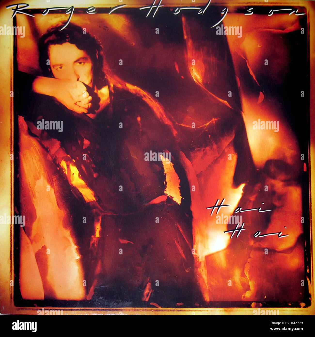 ROGER HODGSON Hai Hai (ex Supertramp) - Vintage Vinyl Schallplattencover Stockfoto