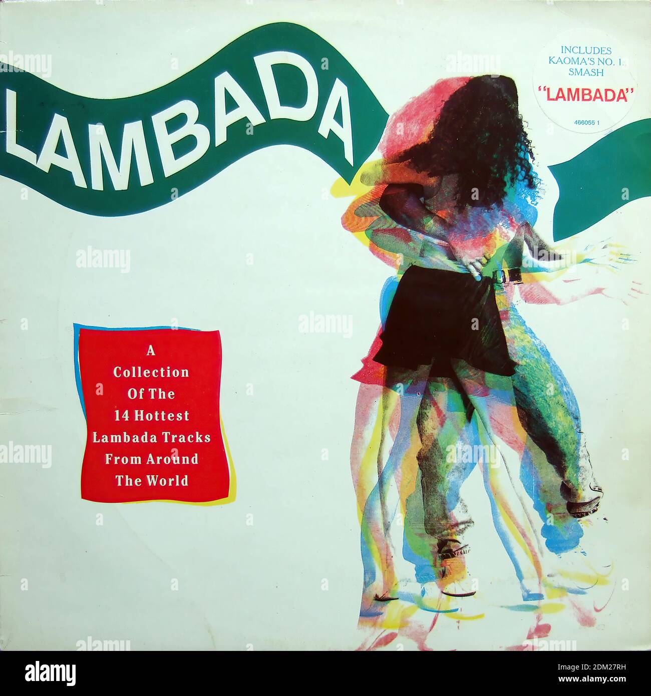 Kaoma - Lambada - EINE Sammlung der 14 heißesten LambadaTracks aus aller Welt - Vintage Vinyl Album Cover Stockfoto
