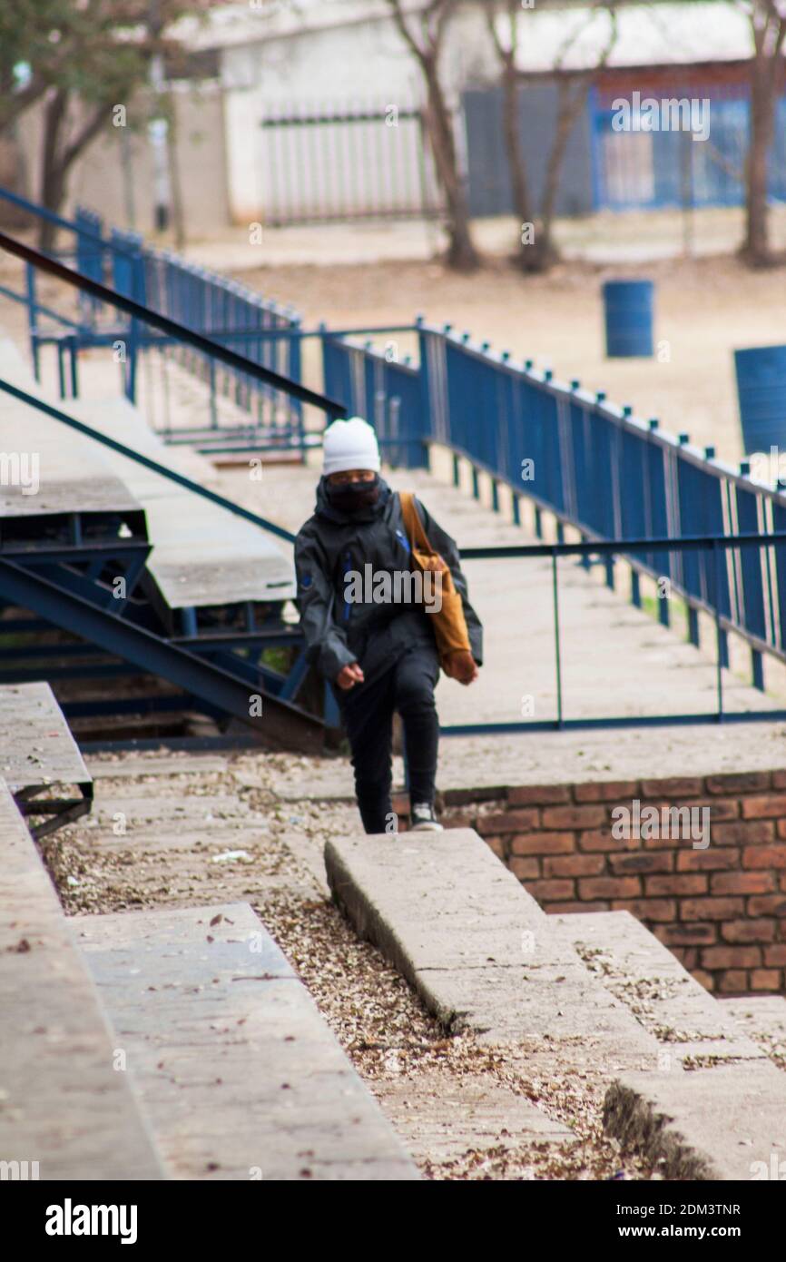 Herbst 2019 in Südafrika, hatte ein redaktionelles Fotoshooting mit einem meiner engen Freunde. Stockfoto