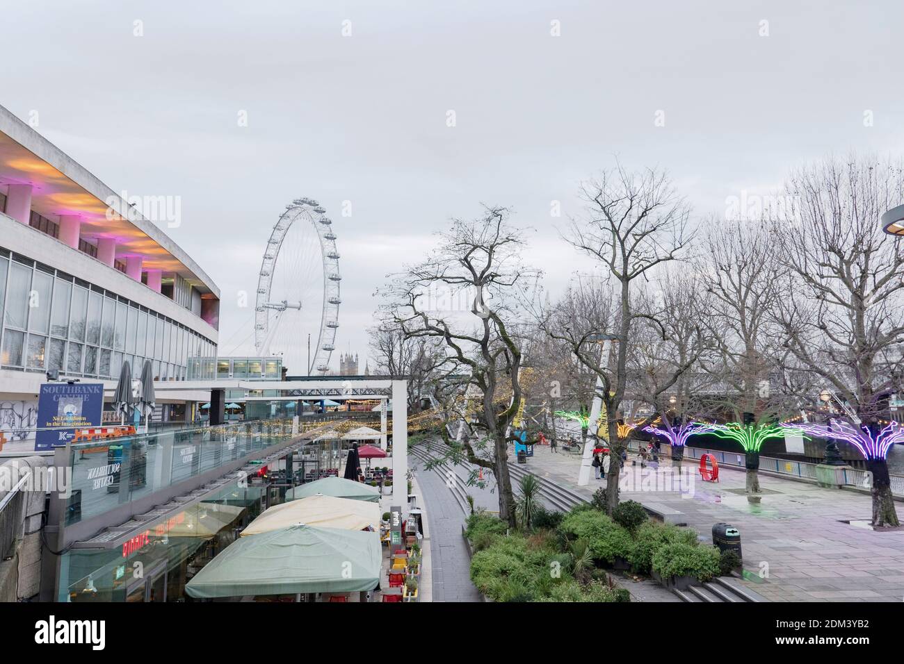 Das Southbank Centre am 9. Dezember in South London im Vereinigten Königreich. Foto von Sam Mellish Stockfoto