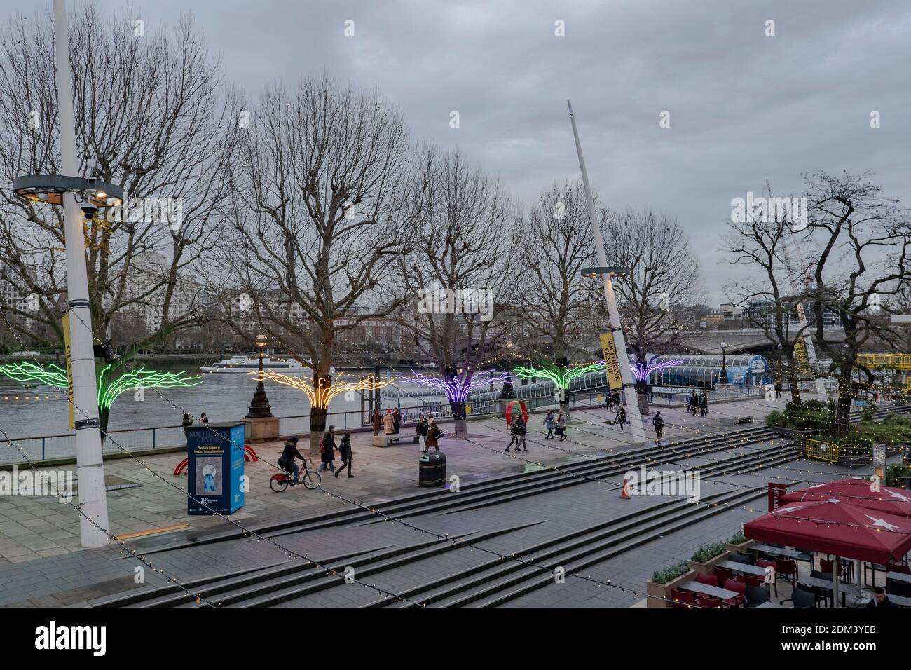 Das Southbank Centre am 9. Dezember in South London im Vereinigten Königreich. Foto von Sam Mellish Stockfoto