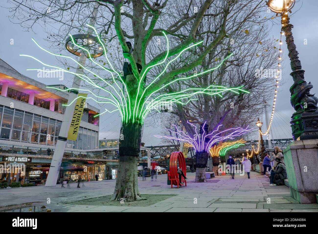 Das Southbank Centre am 9. Dezember in South London im Vereinigten Königreich. Foto von Sam Mellish Stockfoto