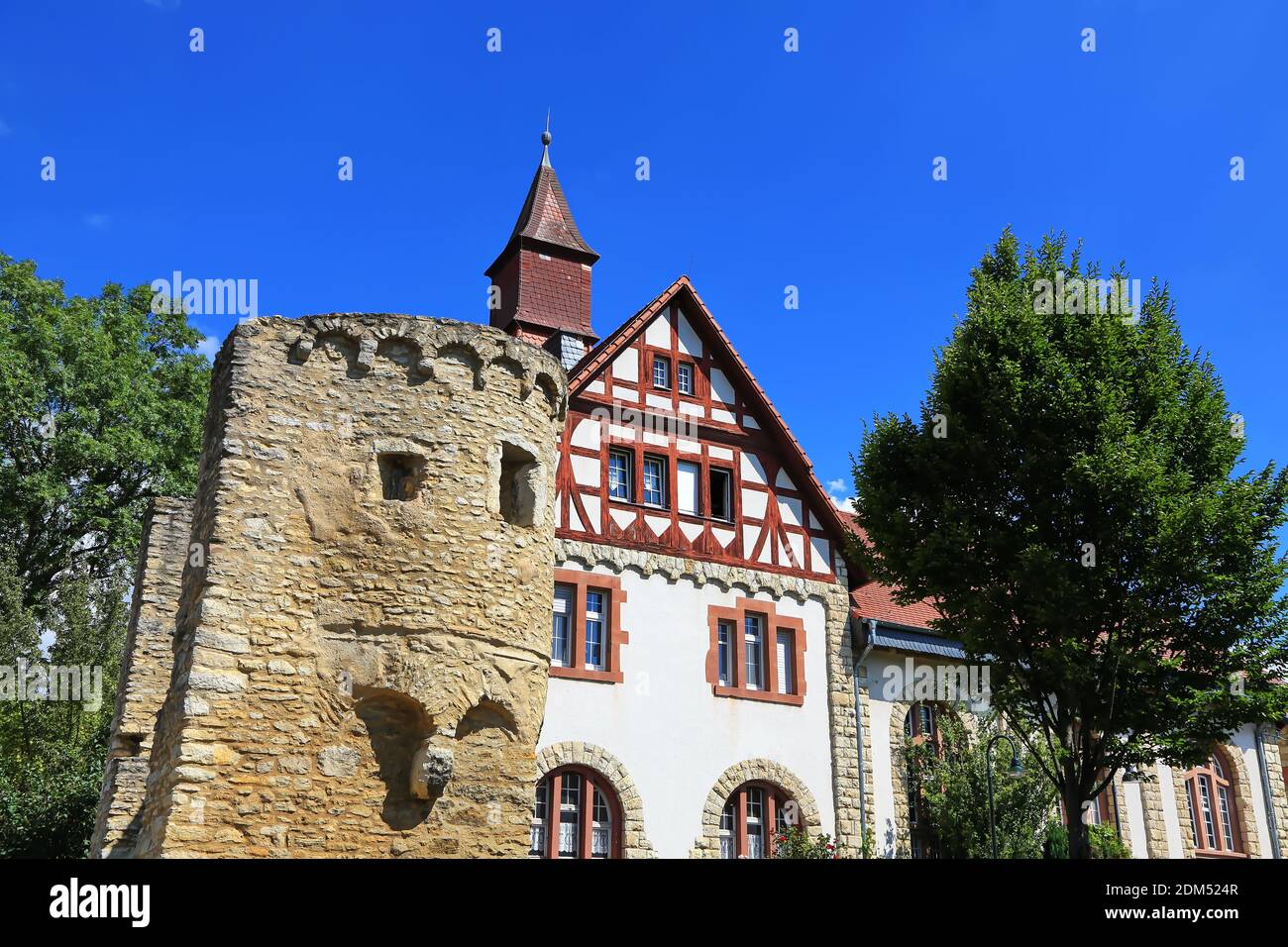 Ingelheim am Rhein ist eine Stadt in Rheinland-Pfalz mit vielen Historische Sehenswürdigkeiten Stockfoto
