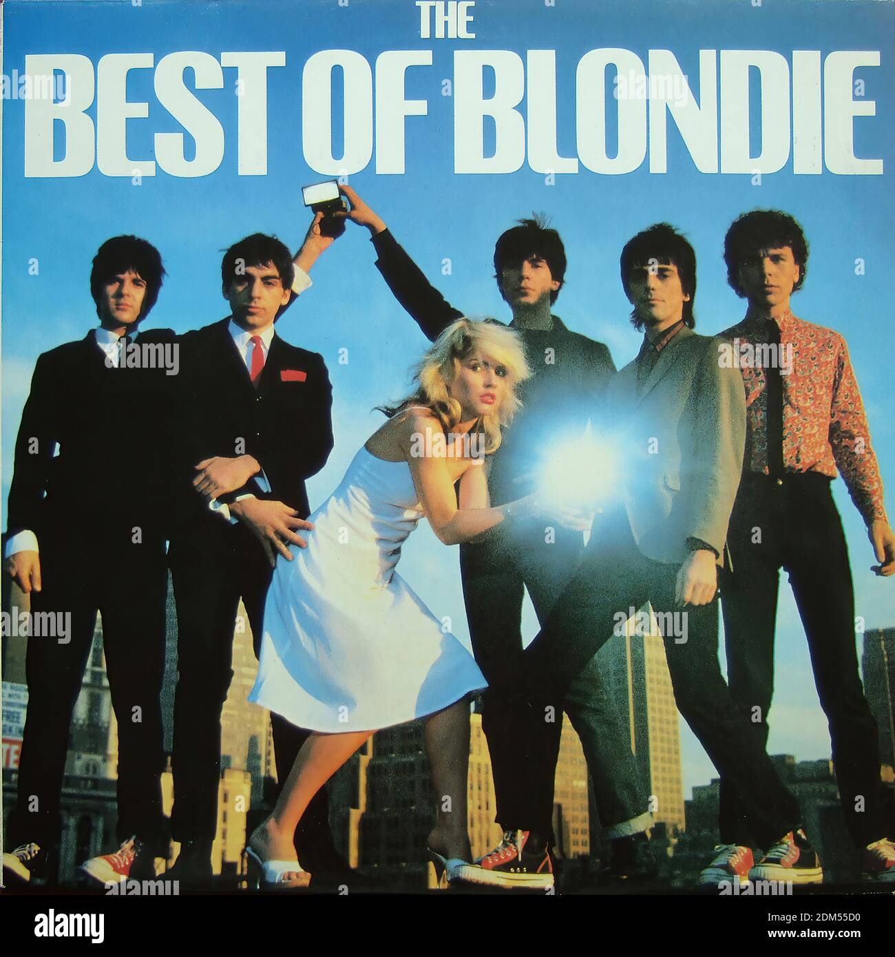 The Best of Blondie - Vintage Vinyl Album Cover Stockfoto