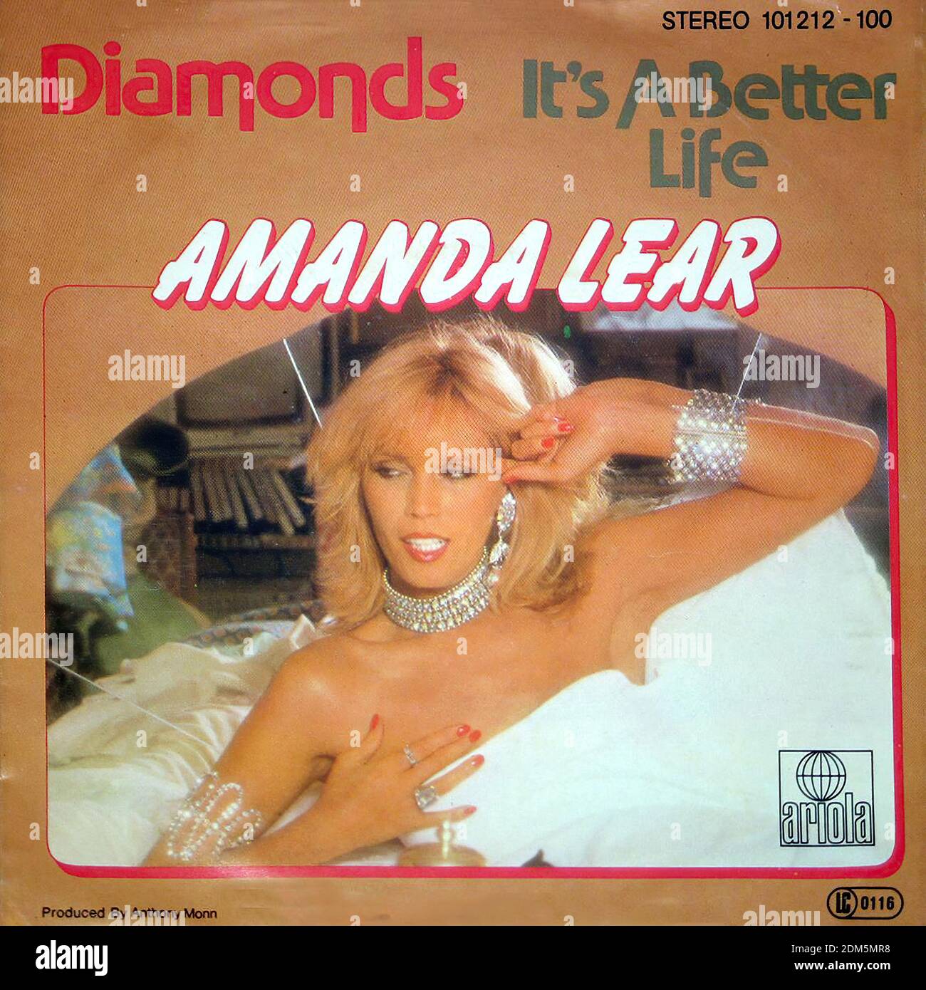 Amanda Lear - Vintage Vinyl Record Cover02 Stockfoto