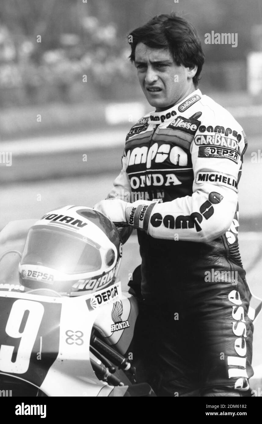 Sito pons (SP) Honda 250, GP Moto Saison1986 Stockfoto