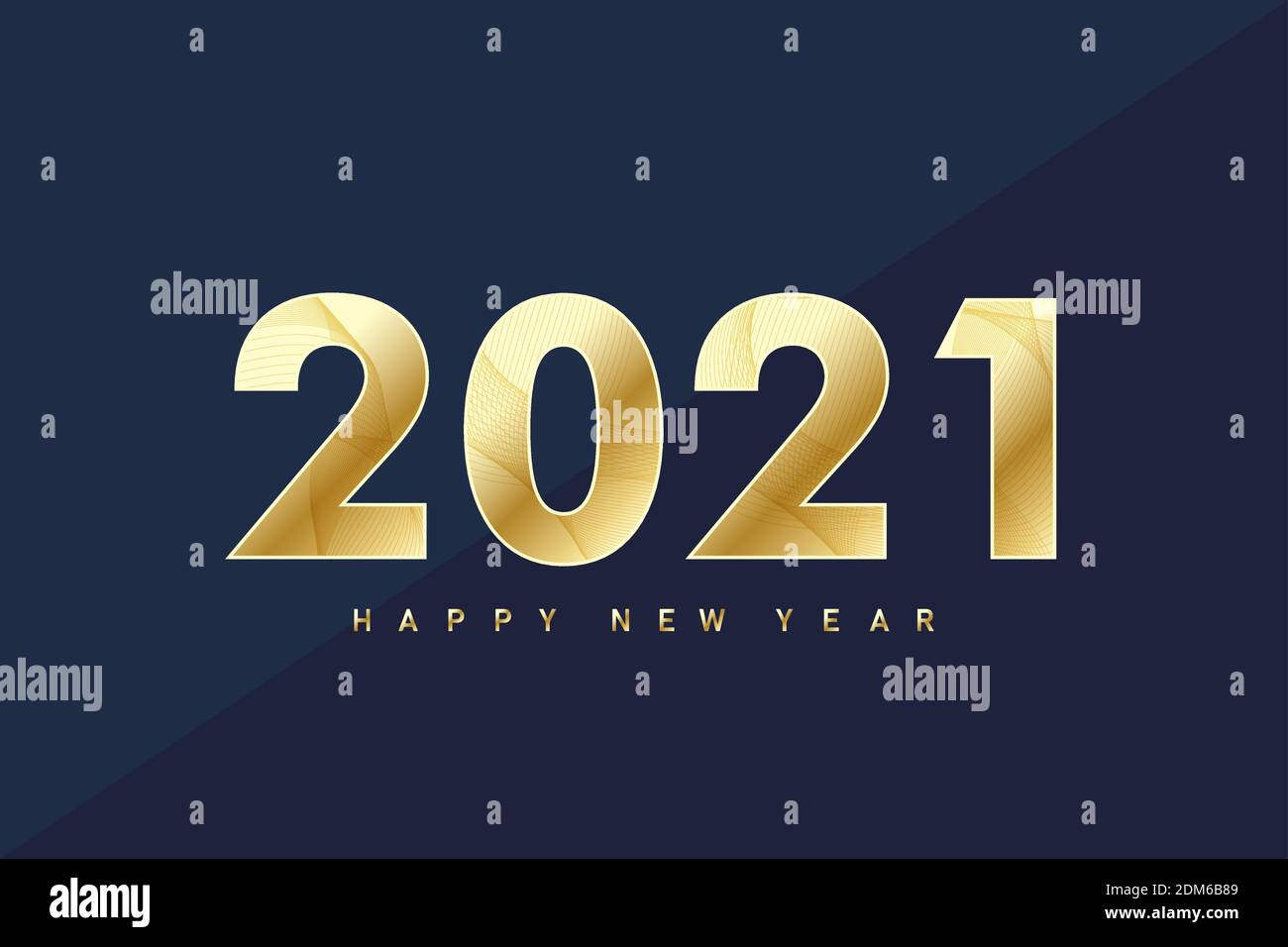 2021 Frohes neues Jahr. Frohe Weihnachten und ein glückliches neues Jahr 2021 Grußkarte. Feiern Sie Party Vorlage für 2021. Vektorgrafik. Stock Vektor