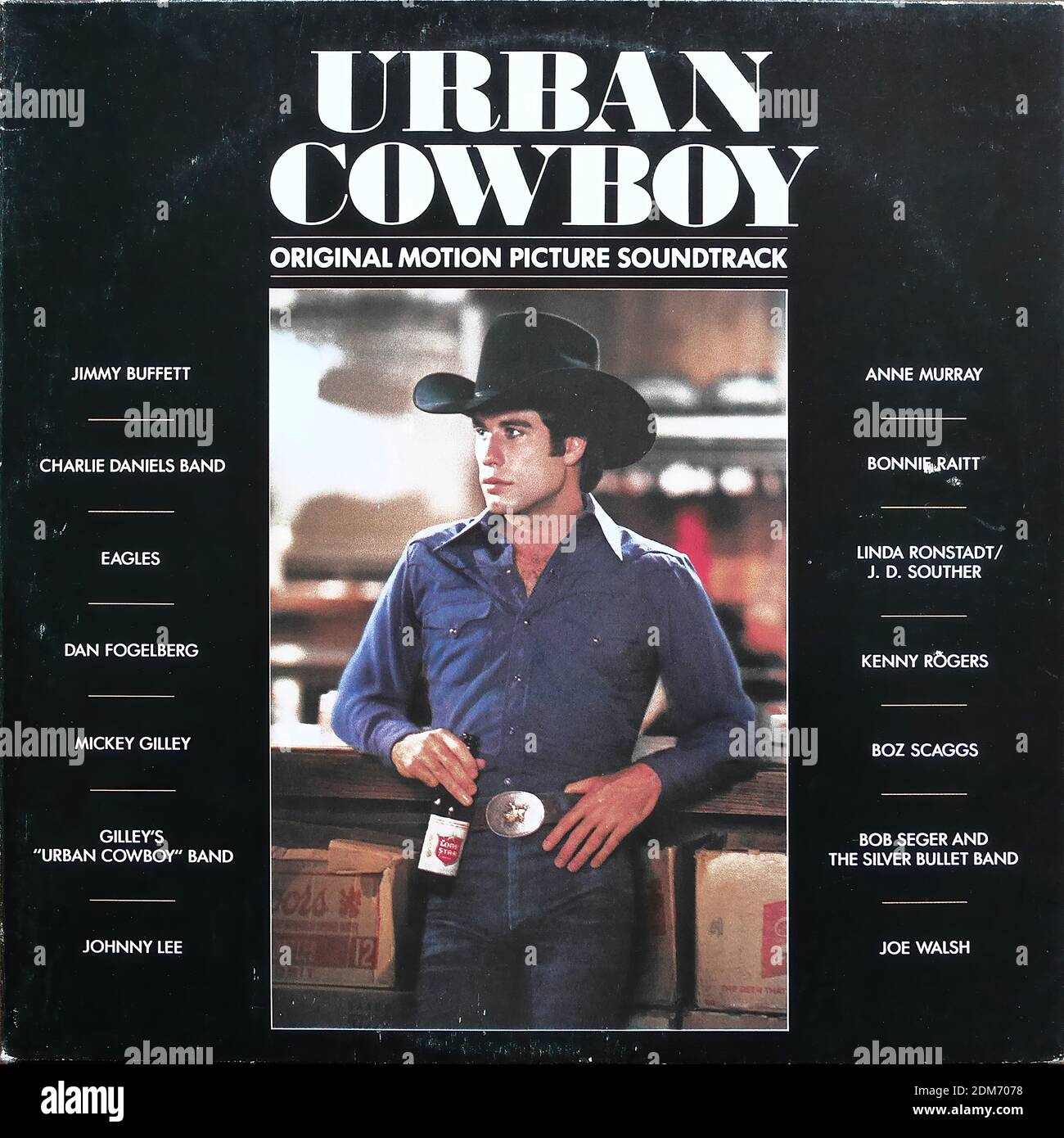 Urban Cowboy - Original Motion Picture Soundtrack, WEA 99 101, Full Moon Asylum, 1980 - Vintage Vinyl Album Cover Stockfoto