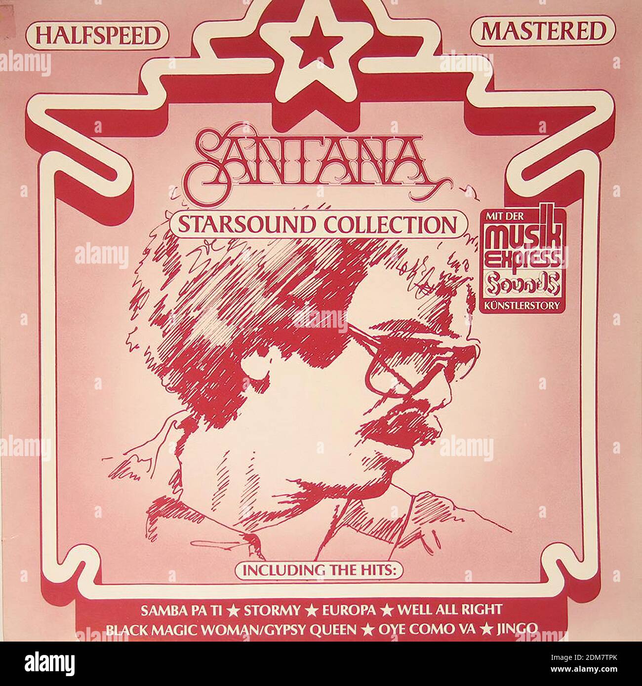 Santana Starsound Collection Audiophile Half Speed Mastered - Vintage Vinyl Titelbild Stockfoto
