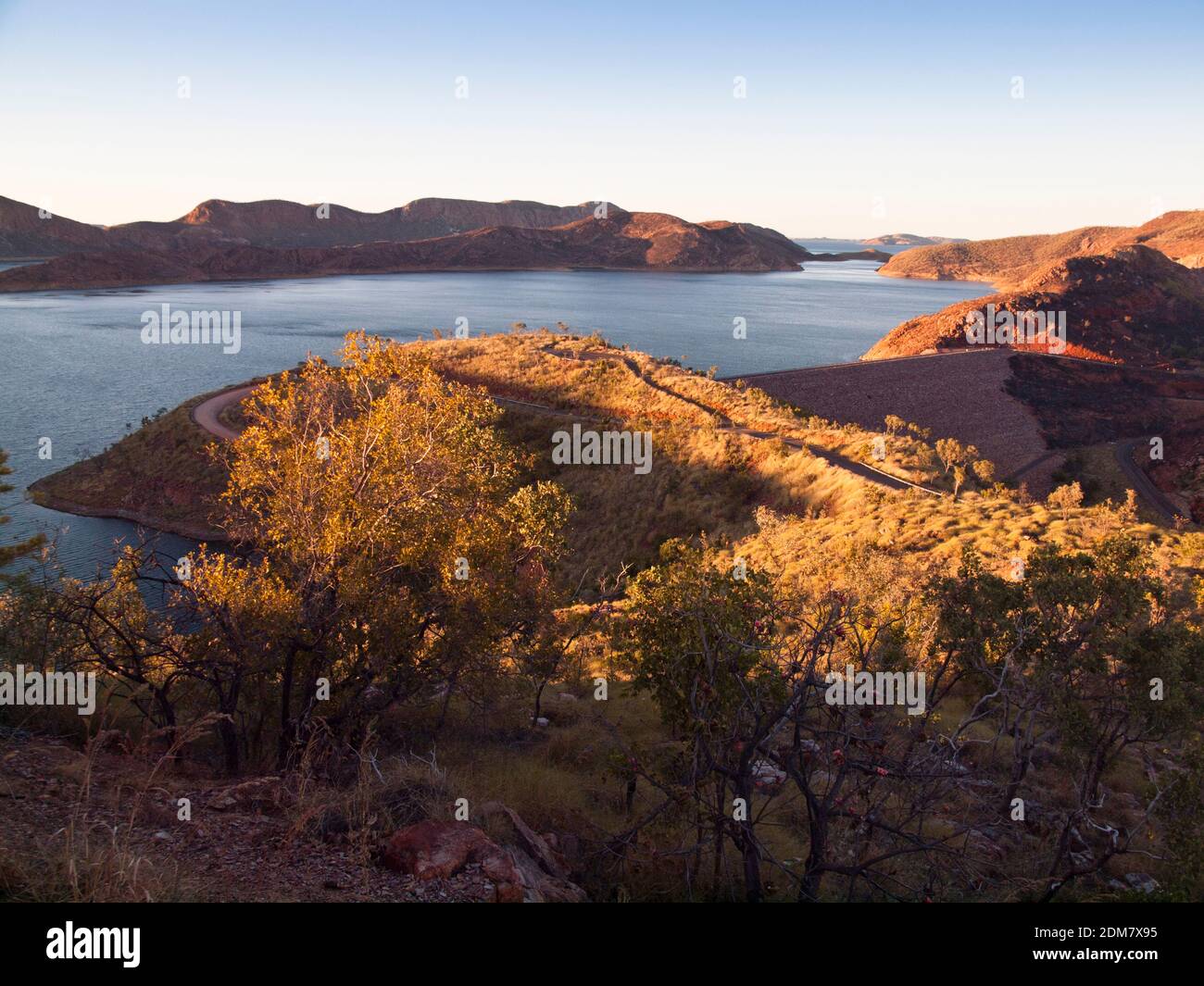 Lake Argyle und Staumauer, Westaustralien Stockfoto