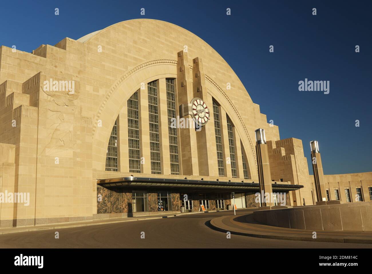 Cincinnati Museum Centre. Cincinnati Union Terminal - Bahnhof. 1933 Art déco-Architektur. Cincinnati, Ohio, USA. Stockfoto