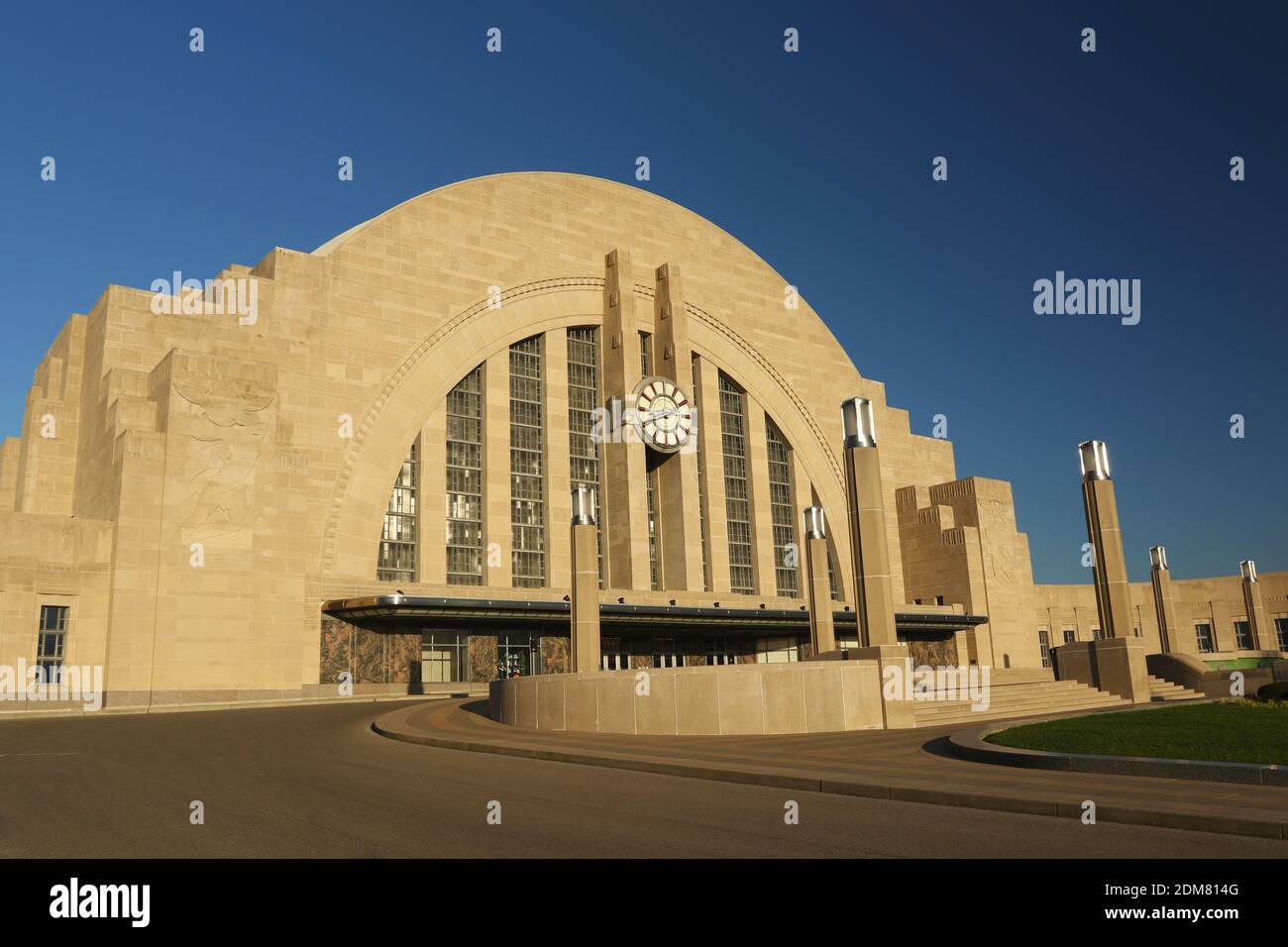 Cincinnati Museum Centre. Cincinnati Union Terminal - Bahnhof. 1933 Art déco-Architektur. Cincinnati, Ohio, USA. Stockfoto