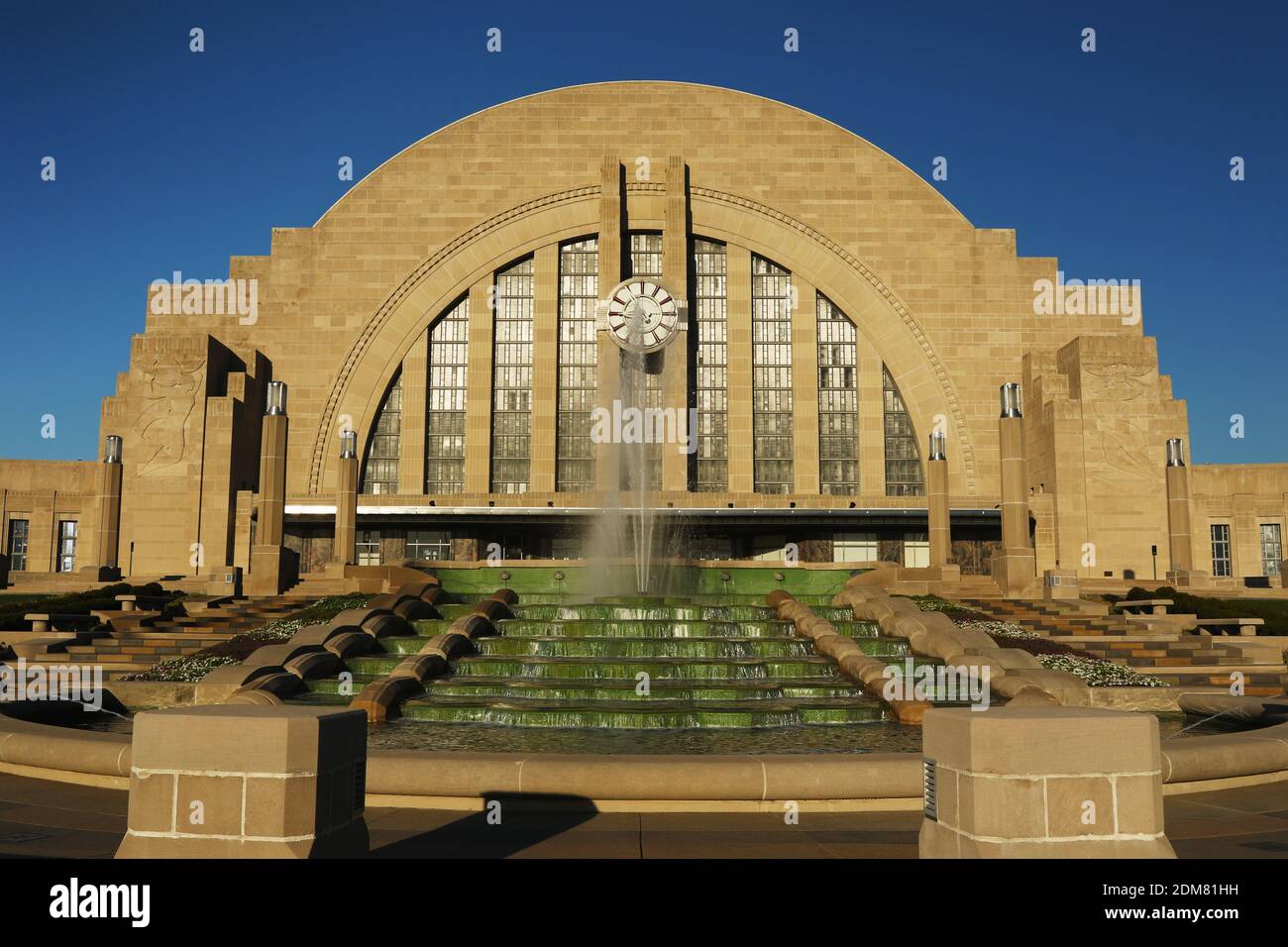 Cincinnati Museum Centre. Cincinnati Union Terminal - Bahnhof. 1933 Art déco-Architektur. Cincinnati, Ohio, USA. Stockfoto