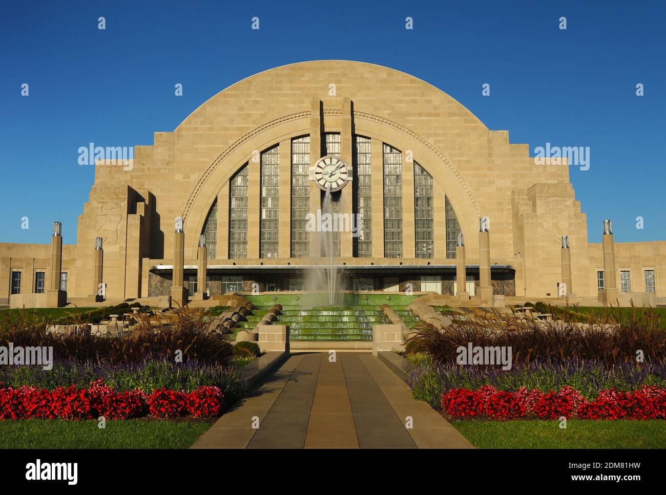 Cincinnati Museum Centre. Cincinnati Union Terminal - Bahnhof. 1933 Art déco-Architektur. Cincinnati, Ohio, USA. Stockfoto