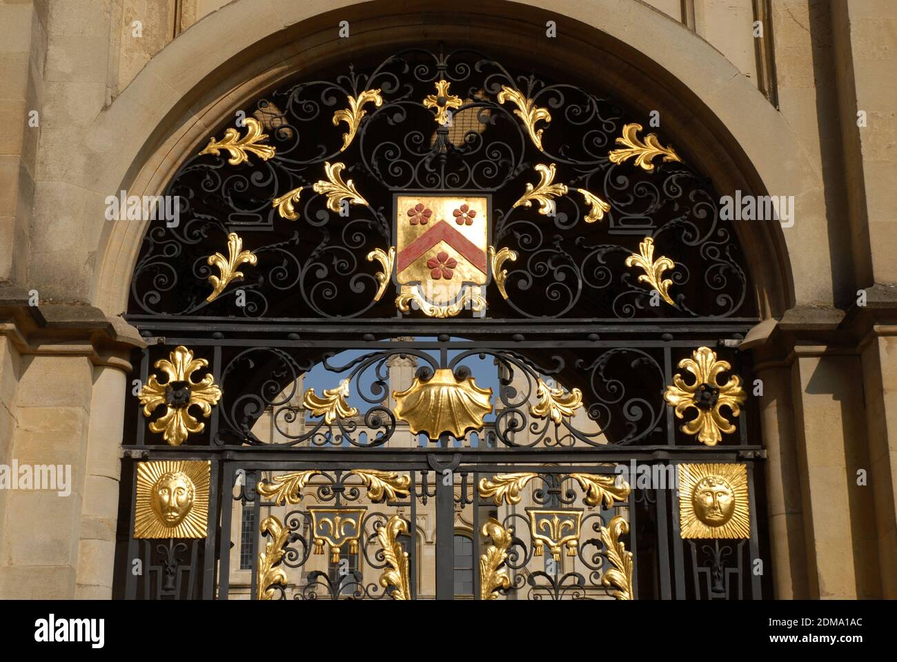 Kunstvoller Eingang zum All Souls College, University of Oxford, Oxford, England Stockfoto