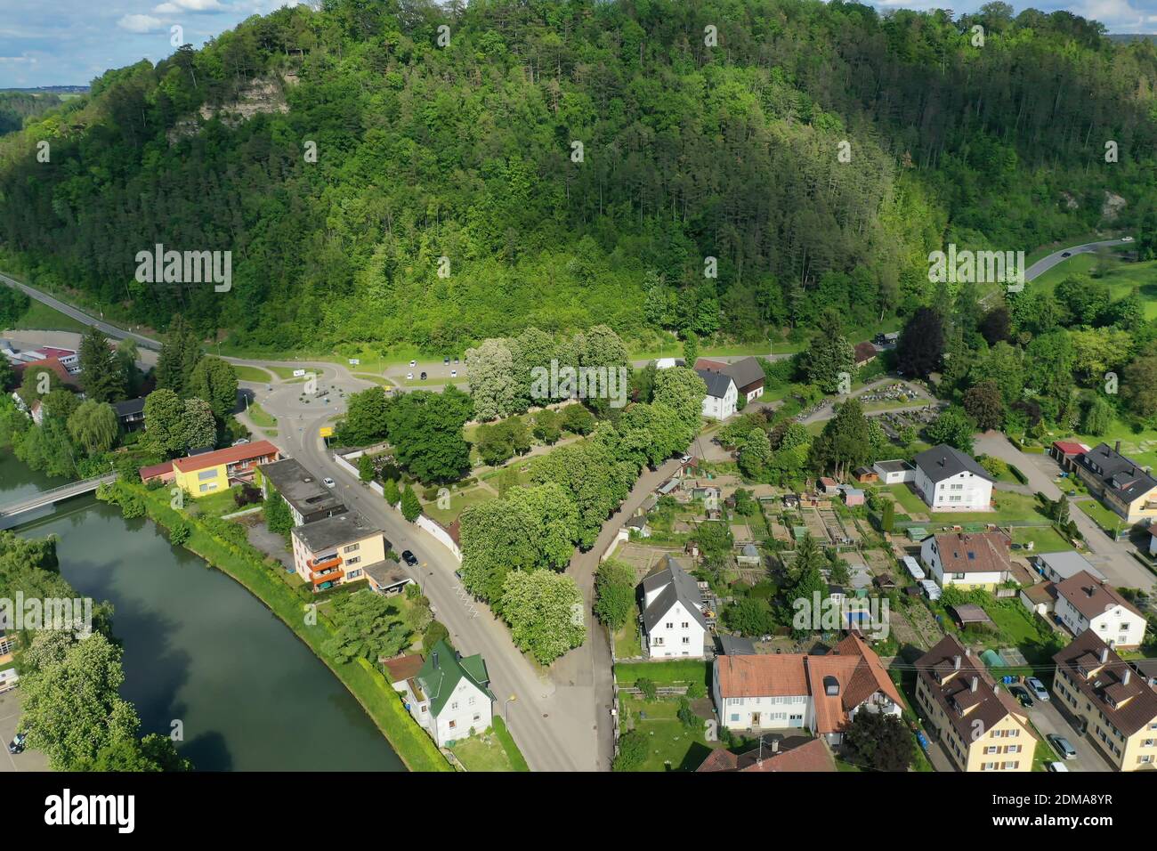 Luftaufnahme Von Sulz Am Neckar Stockfoto