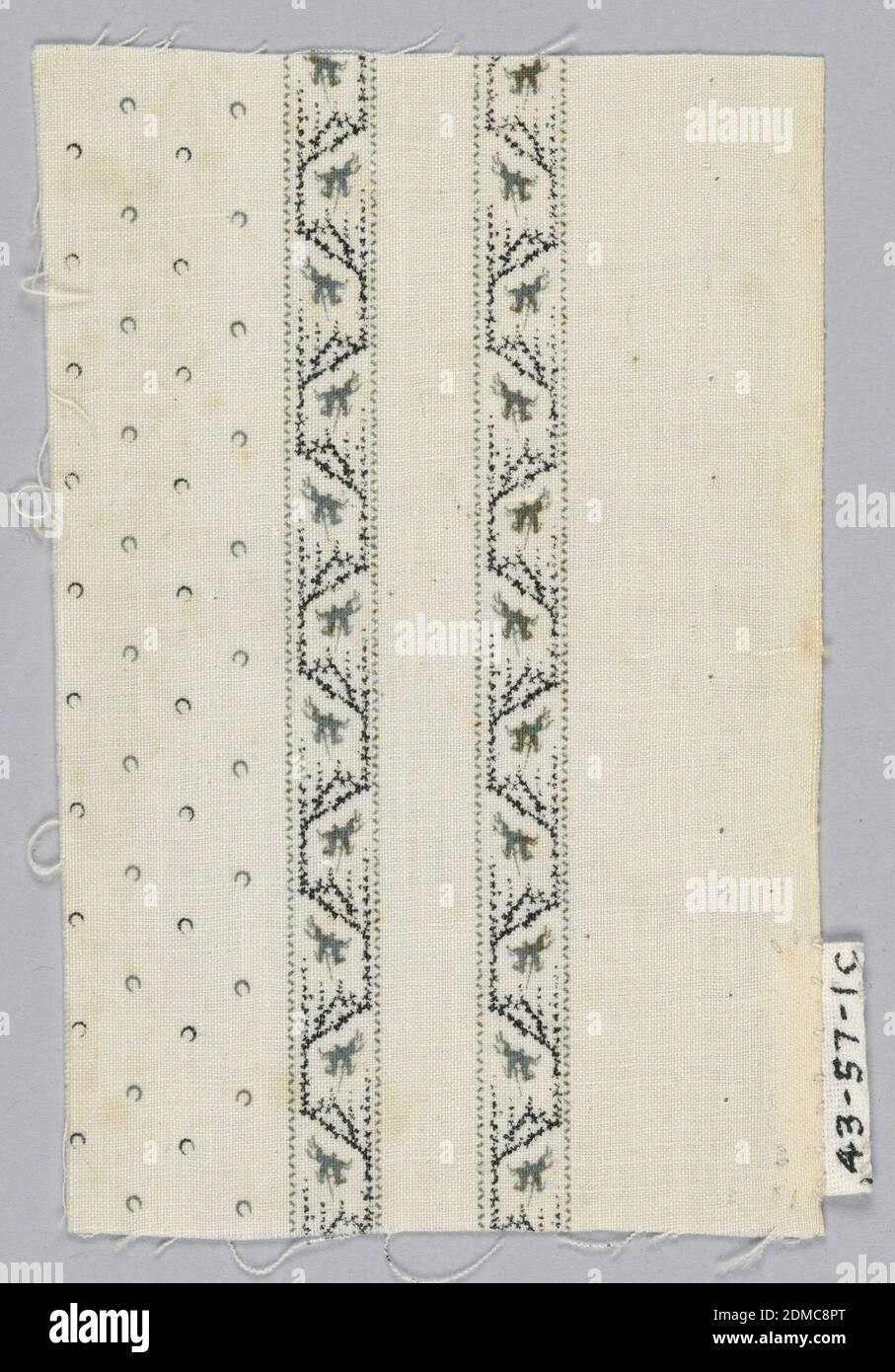 Muster, Medium: Baumwolltechnik: Gedruckt auf Leinwandbindung, USA, 1850–1900, bedruckte, gefärbte & bemalte Textilien, Muster Stockfoto