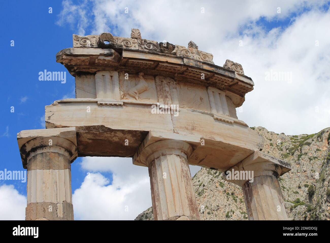 Grèce, Temple d'Athéna à Delfes Stockfoto