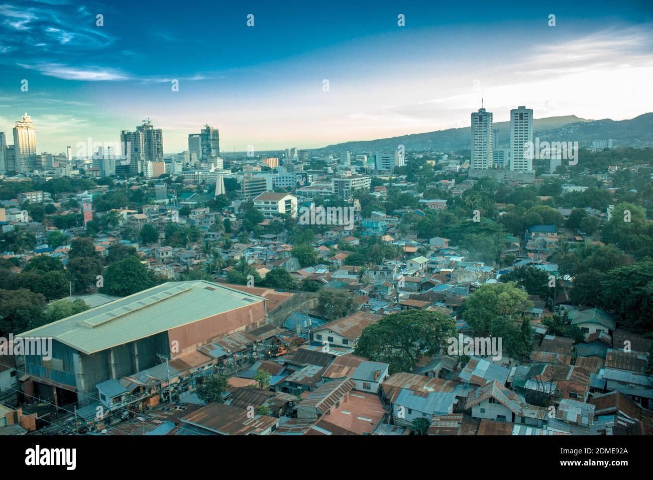 High Angle View Of Gebäude Stadt gegen Himmel Stockfoto