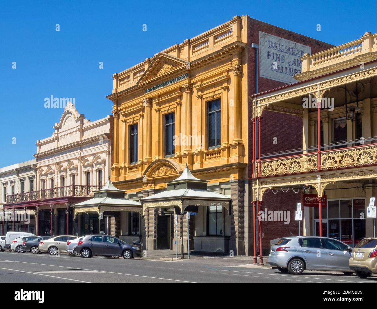 Die Kunstgalerie von Ballarat ist die älteste und größte regionale Kunstgalerie Australiens - Ballarat, Victoria, Australien Stockfoto