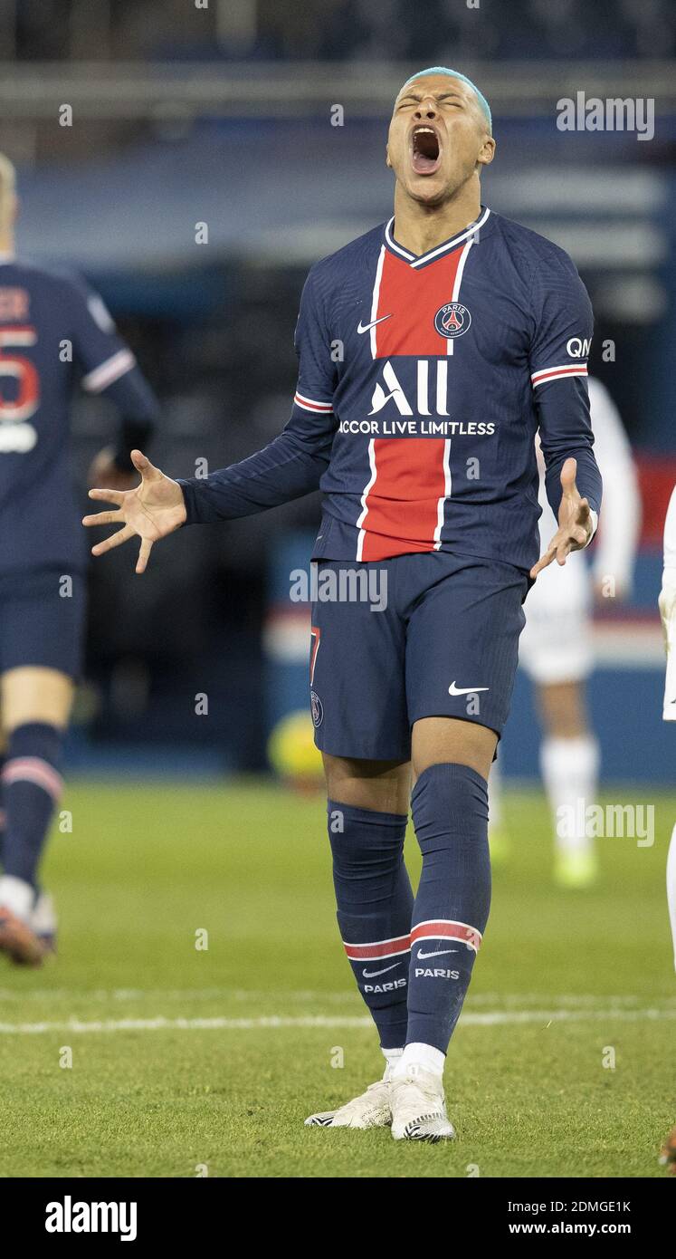 Kylian Mbappe von PSG in Aktion während des Spiels zwischen Paris Saint  Germain und FC Lorient, Spiel der Liga 1, Tag 15, im Parc des Princes  Stadion, am 16 2020. Dezember in