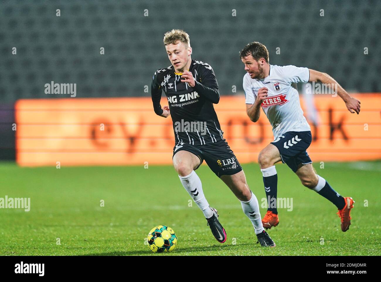 Aarhus Stadion, Aarhus, Dänemark. Dezember 2020. Casper Tengstedt von AC Horsens während Aarhus GF gegen AC Horsens im Aarhus Stadion, Aarhus, Dänemark. Kim Price/CSM/Alamy Live News Stockfoto