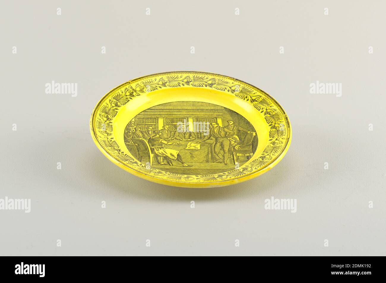 Teller, Frankreich, 18.–Mitte des 19. Jahrhunderts, Keramik, Dekorative Künste, Teller Stockfoto
