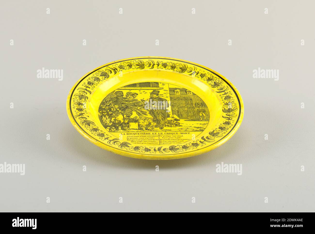 Teller, en Suite mit C, Frankreich, 18.–Mitte des 19. Jahrhunderts, Keramik, Dekorative Künste, Teller Stockfoto