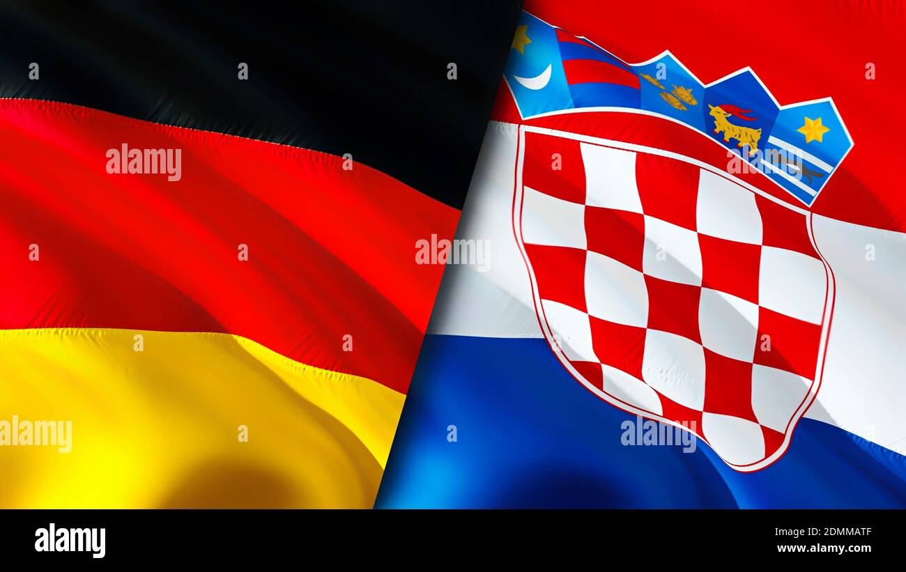 Flaggenkette Deutschland-Kroatien – 6,2 M Mit 8 Flaggen (30x45 Cm), Wetterfest